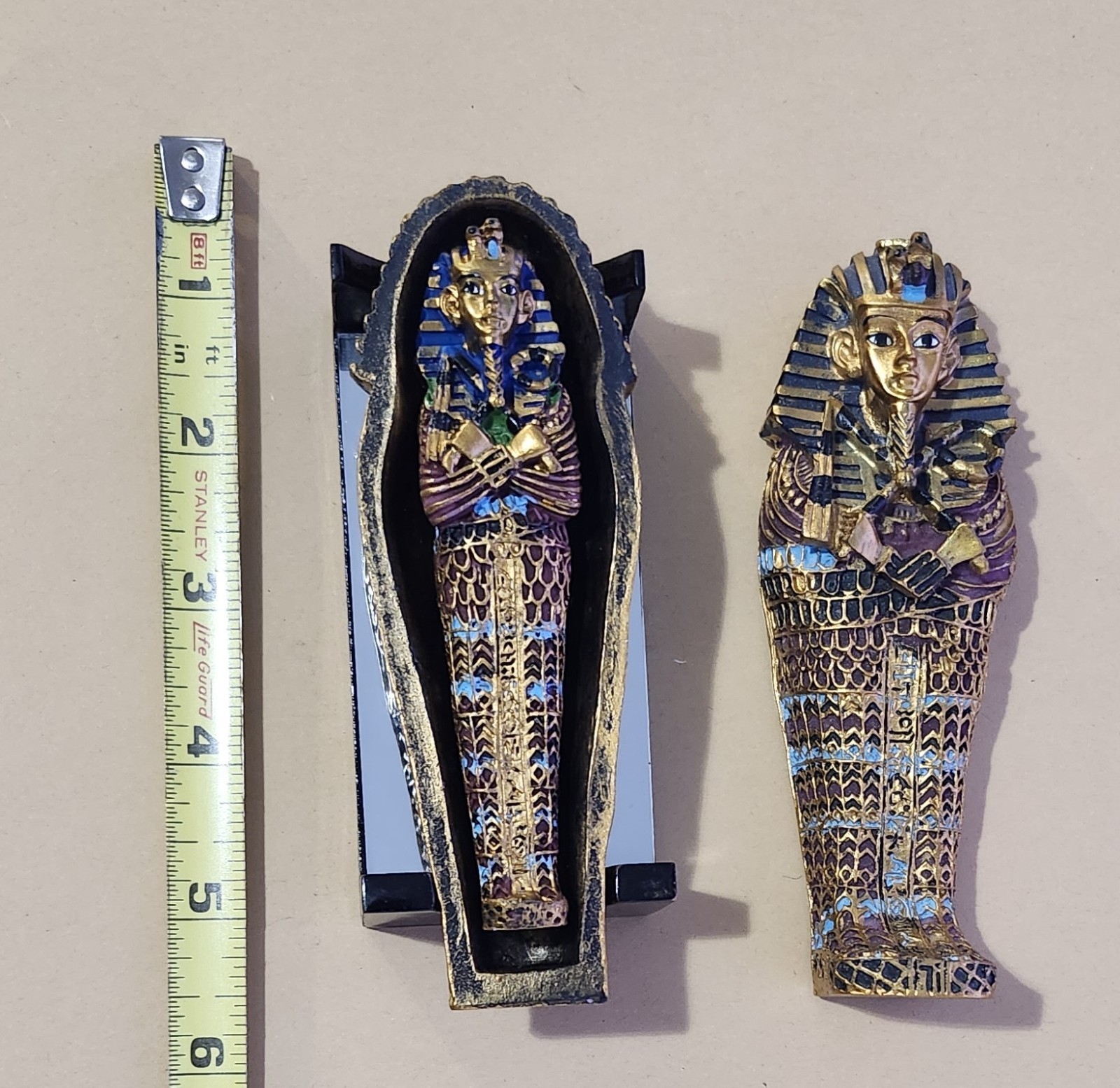 King Tut Sarcophagus & Anubis miniatures – from Cairo, Egypt