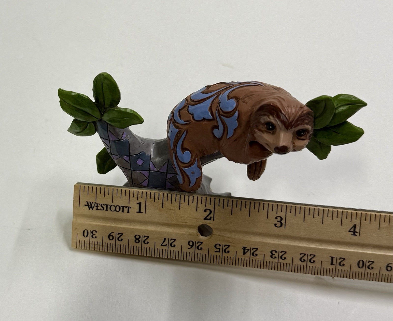 Jim Shore Heartwood Creek Resin 3.0” Brown Sloth Hanging In A Tree Enesco LLC