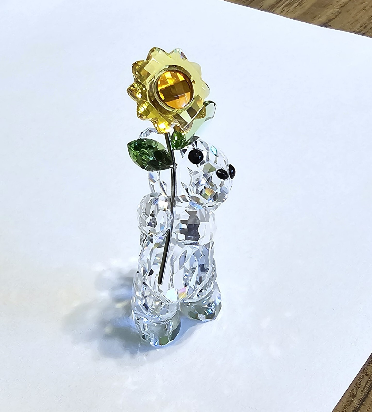 🌻 Swarovski Crystal 2006 “Especially for You” Kris Bear Figurine, Sunflower NIB