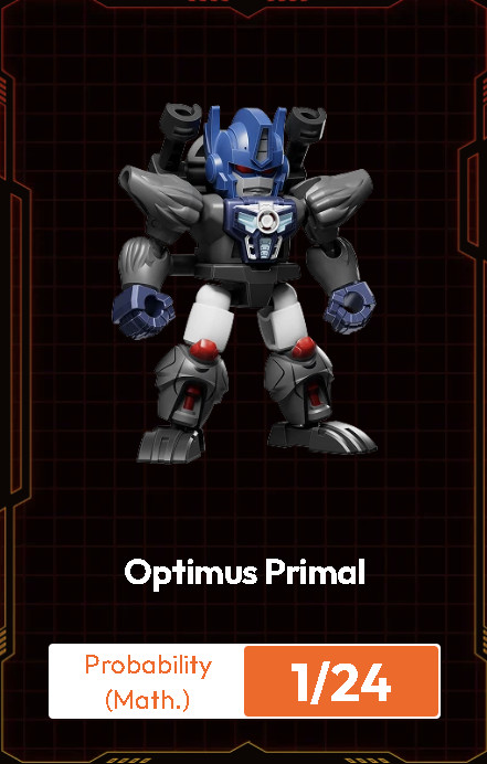 Blokees Transformers Defender Version 06 Mini Model Kit Optimus Primal 1/24