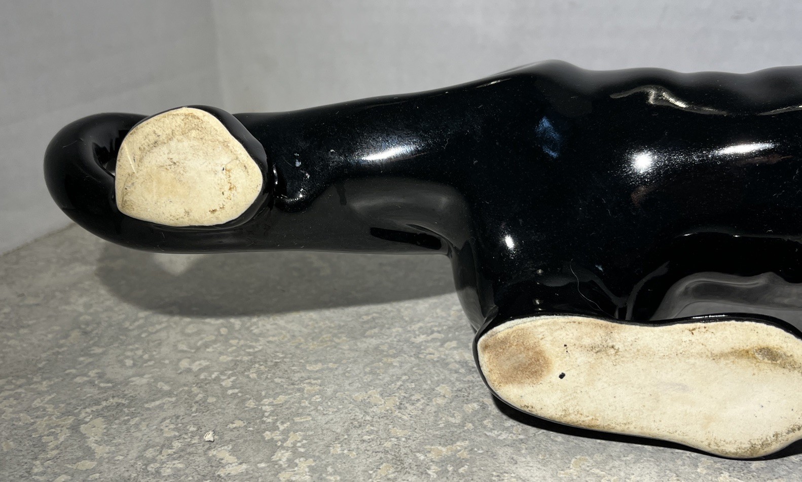 Haeger Mid-Century Black Panther Ceramic Planter 15in Good Condition! -820