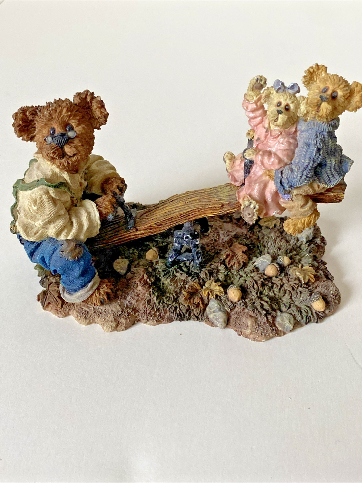 Boyds Bears & Friends Bearstone Collection Lot 2 Figurines Molly Jeff & Mamie B