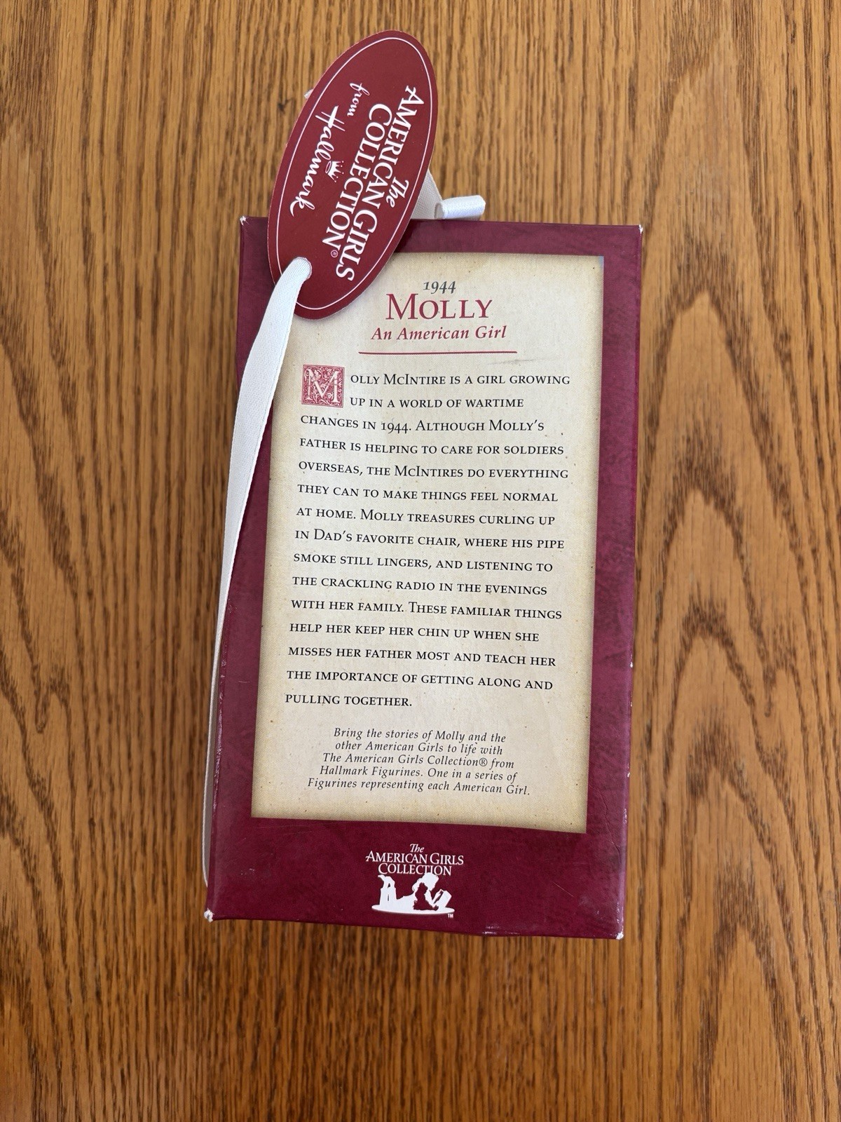 Hallmark An American Girl 1944 Molly Handcrafted Figurine 2002 Pleasant Co.