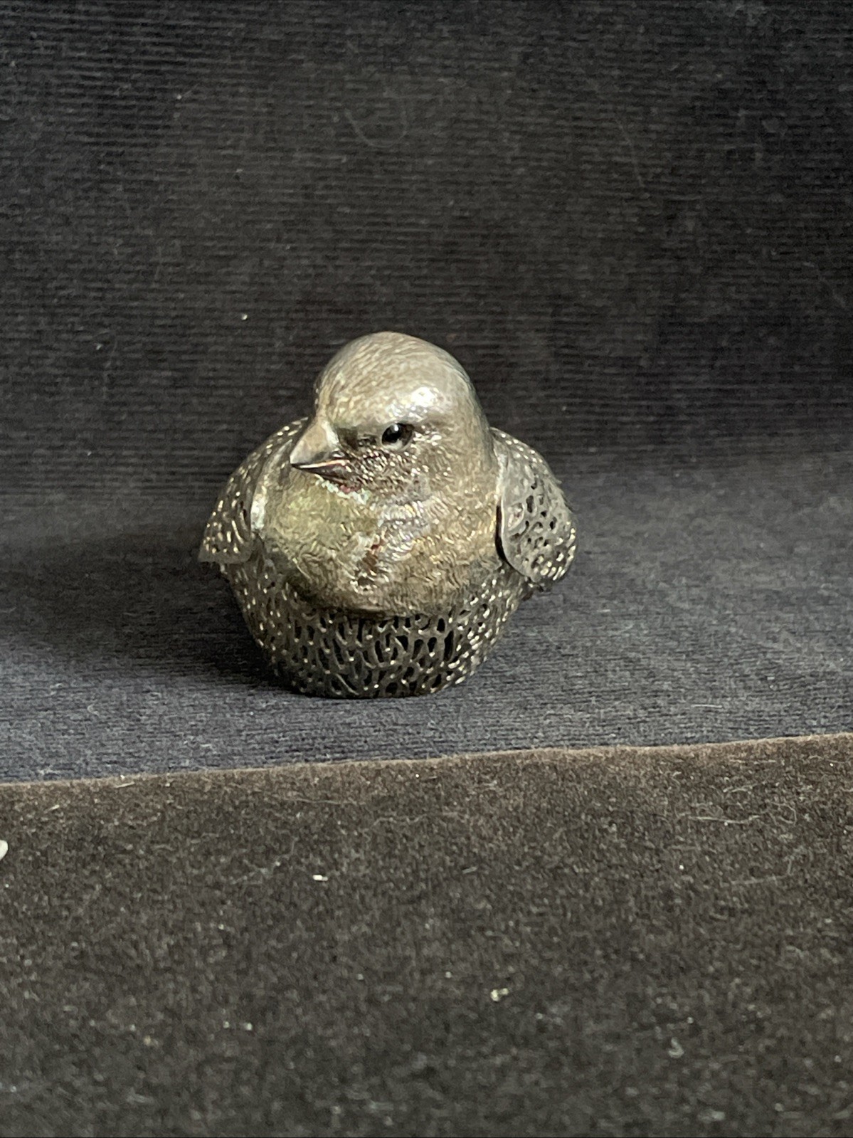 Vintage Christofle France Lumière D’ Argent Silver Plated Sparrow Bird ~Retired