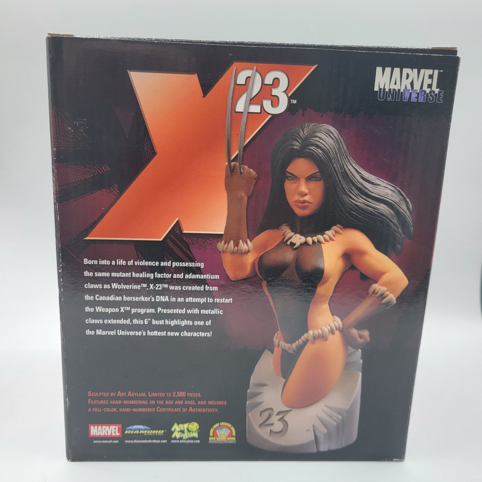 X-23 Bust Marvel Universe (2006, Diamond Select Toys) 227/2500 with COA
