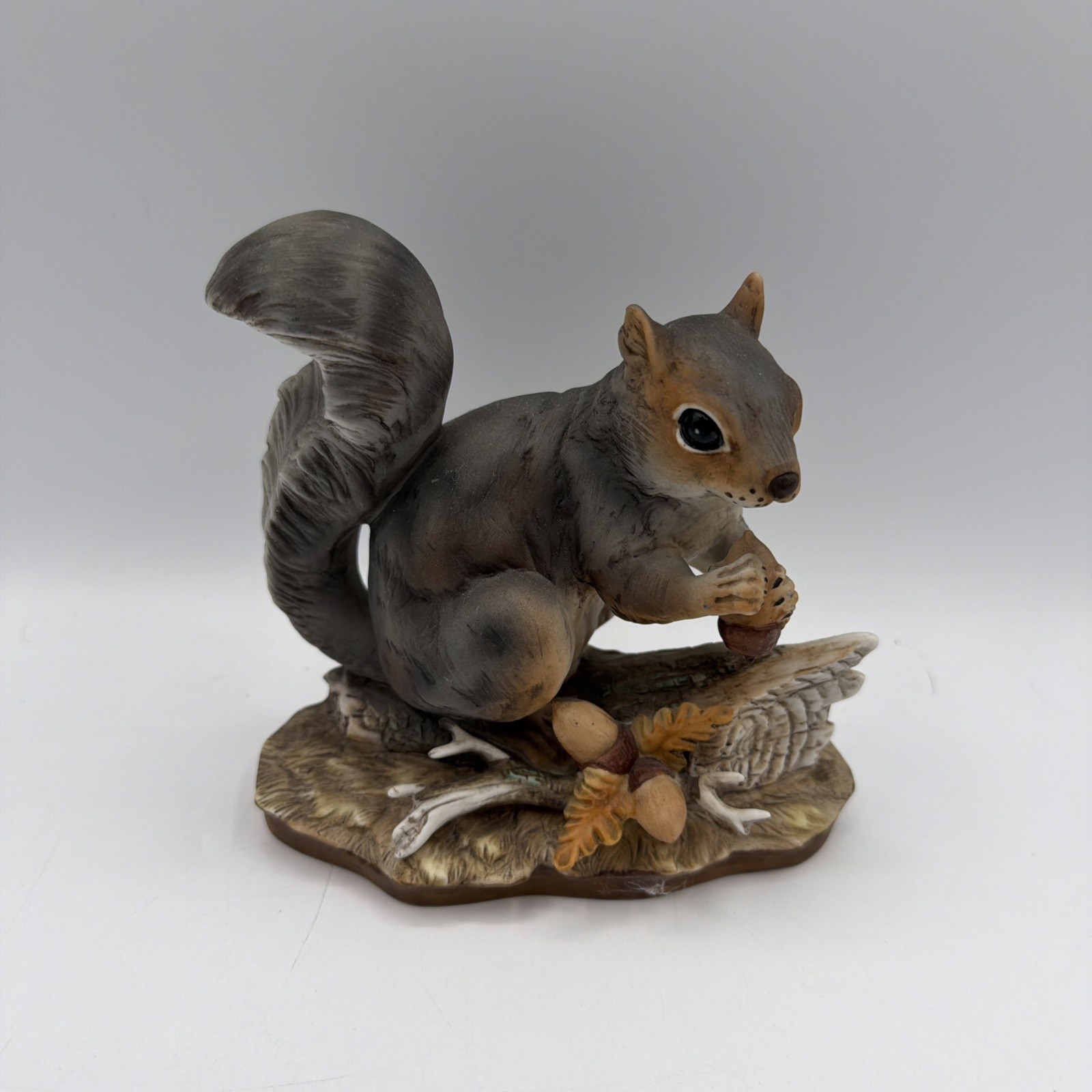 Vintage 1982 Masterpiece Porcelain By Homco Beautifully Detailed Gray Squirrel
