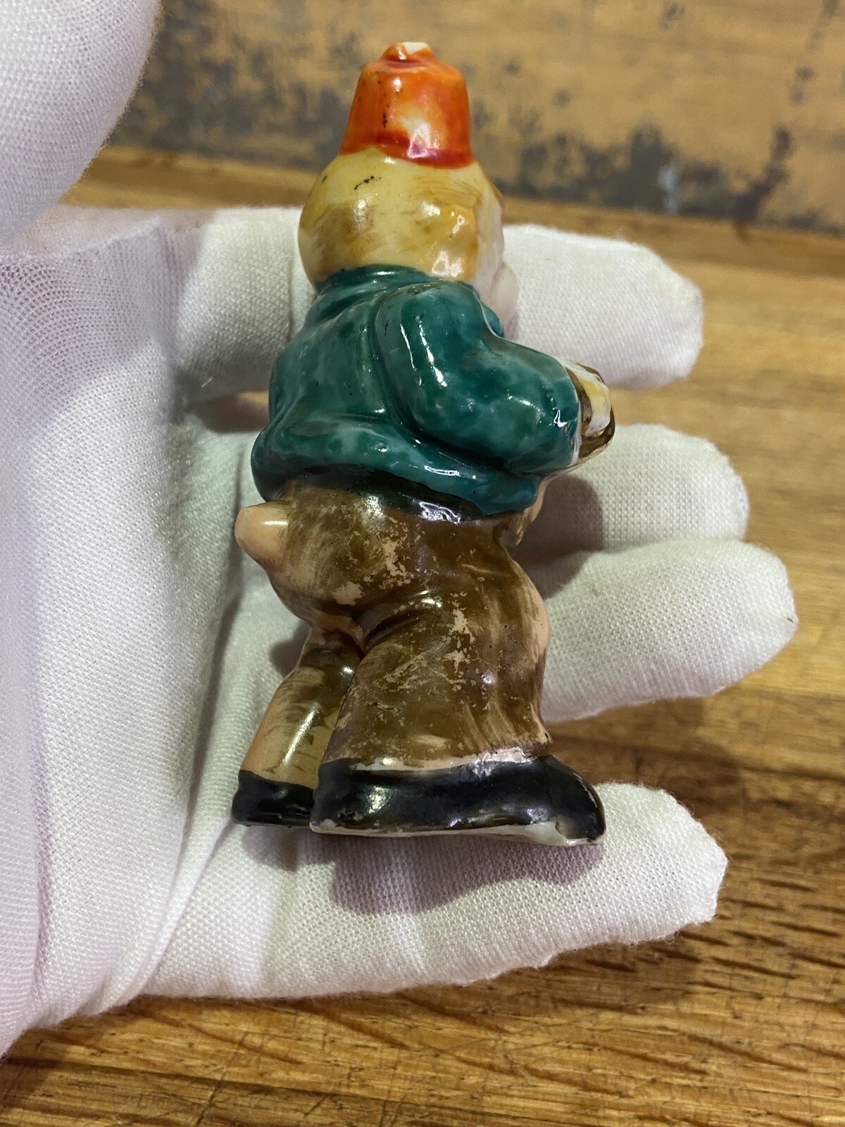 Ceramic Monkeys Playing Instruments Japan Five Total