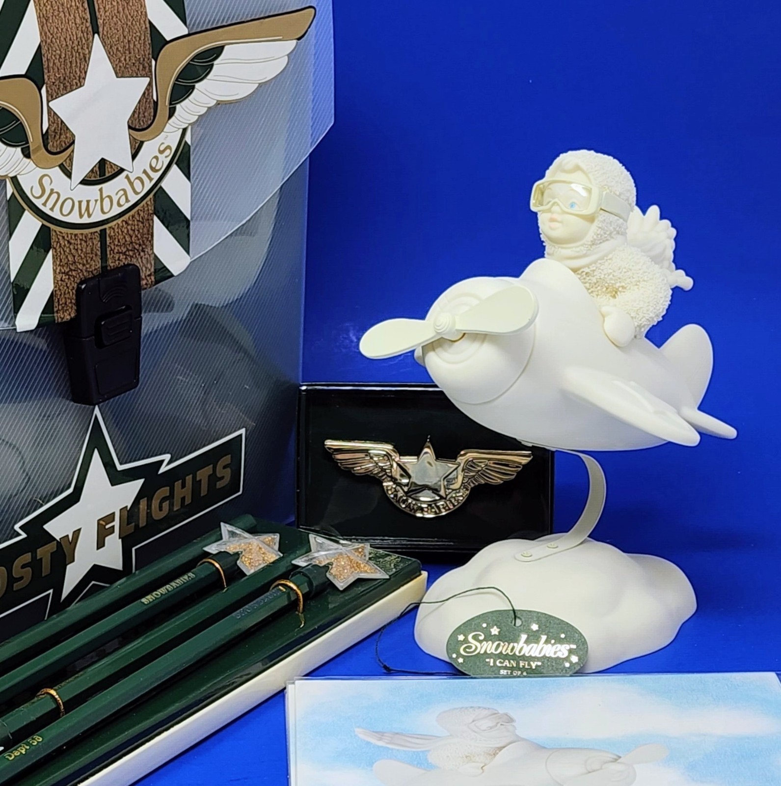 Snowbabies I CAN FLY 2001 Frosty Flights FRIENDSHIP CLUB Dept 56 Figurine w/ Box