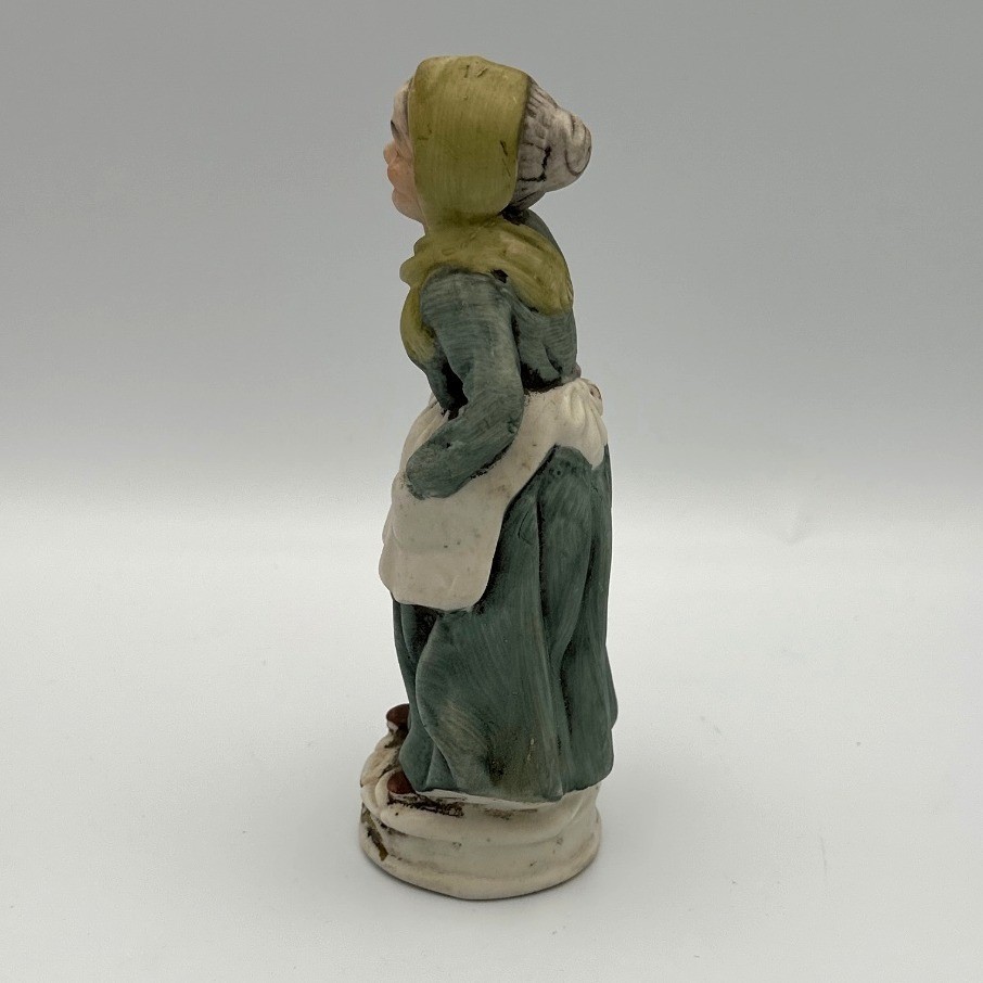 Vintage Porcelain Figurines “Allegory of Autum” Putti & Woman w/ Grapes 6.25 In