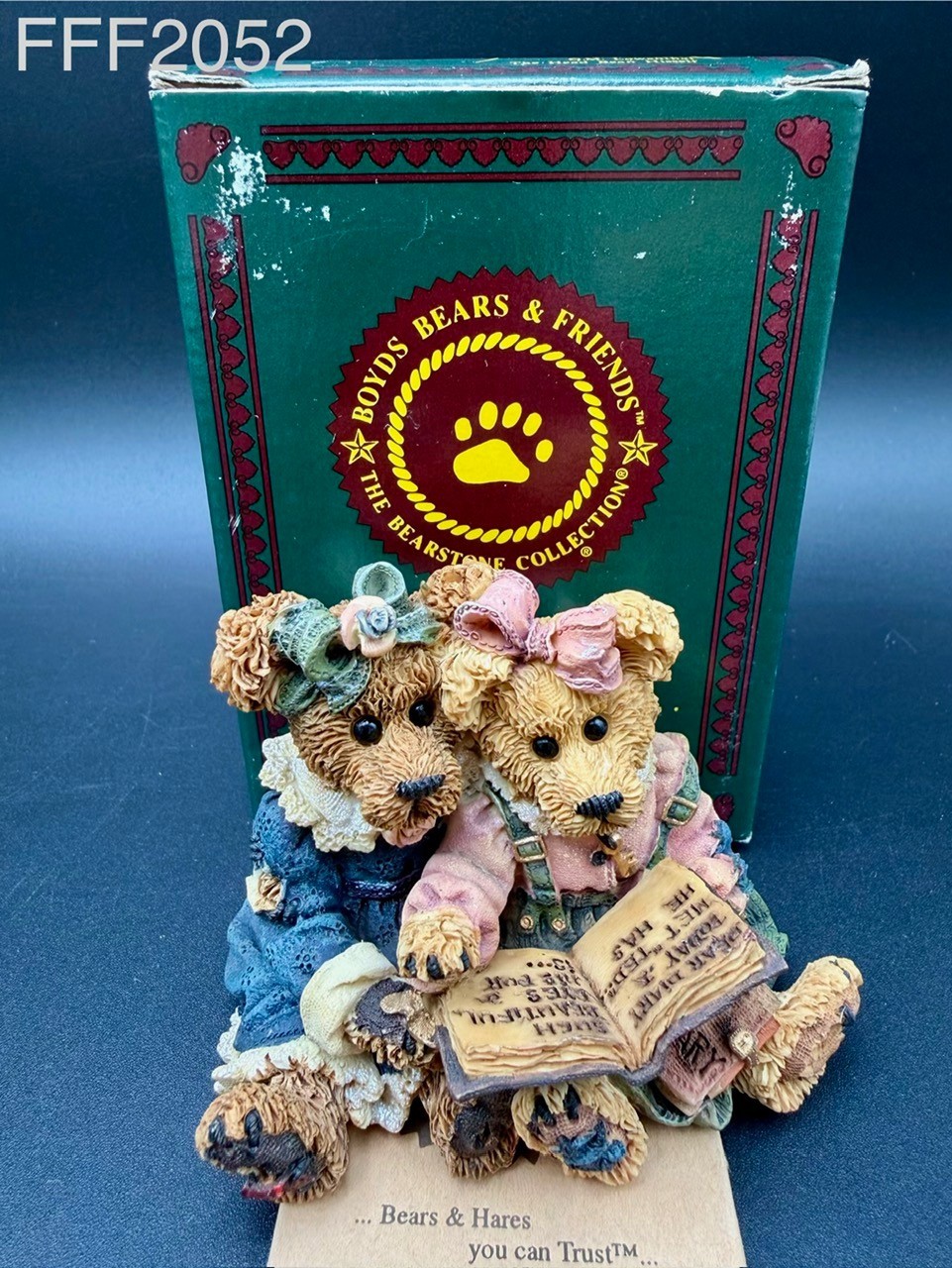 1995 Boyds Bearstone Bailey & Becky…The Diary, Style#228304RS