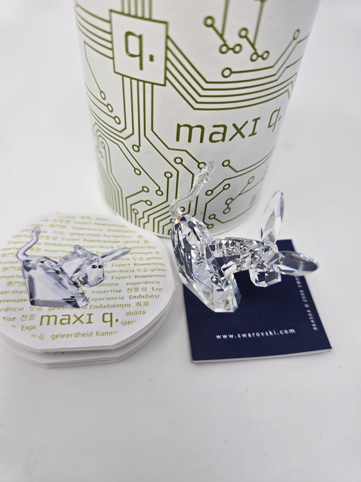 Swarovski Lovlots *RARE*—Maxi Q— Signed By The Artist Edith Mair #0894548