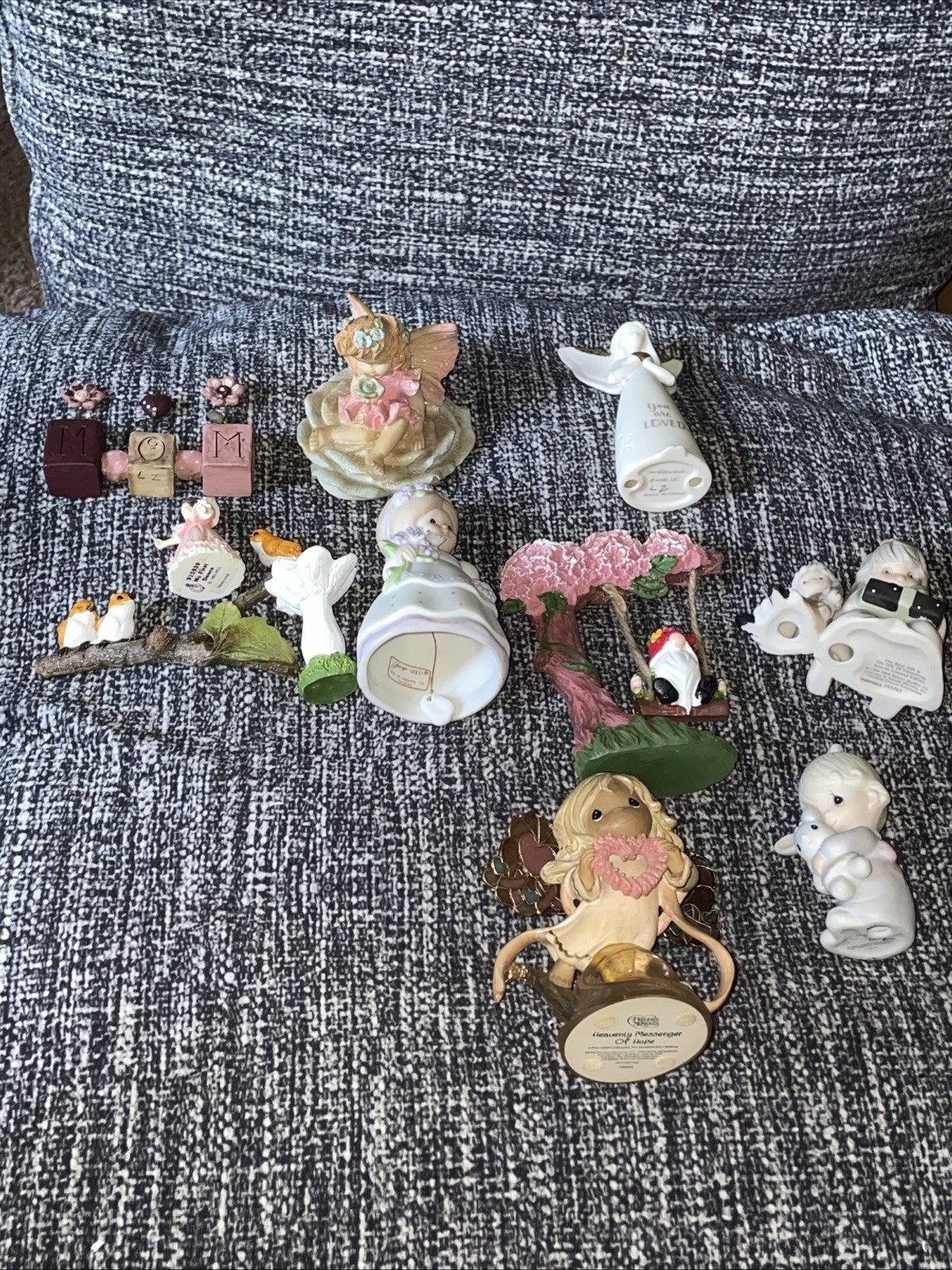Lot Of 11 Figurines Collectible Antique Figurines Mixed Set , 11 Pictured Goes
