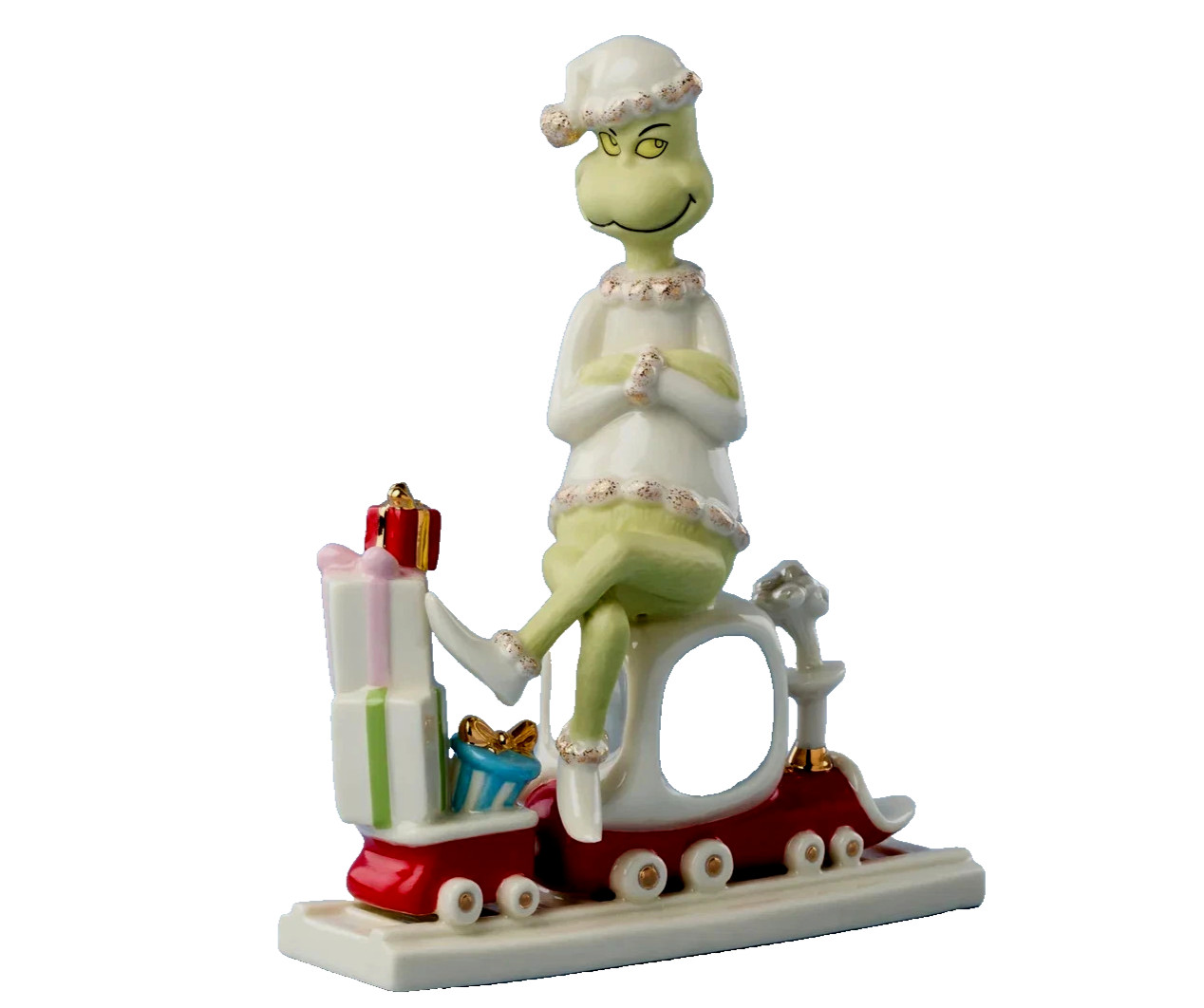 NIB 2025 Luxurious Lenox Dr. Seuss Christmas All Aboard with Mr. Grinch Train