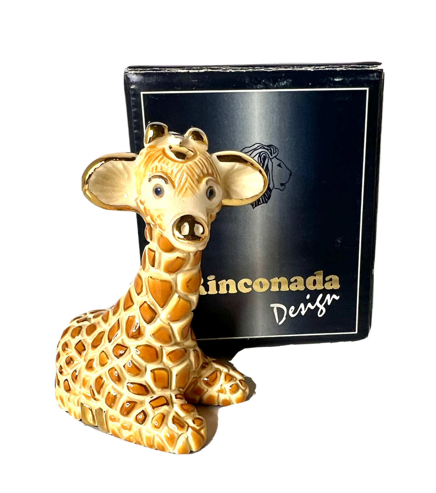 RINCONADA Artesania GIRAFFE 1711 Rinca Babies Silver Ann Platinum & 18k Gold NIB