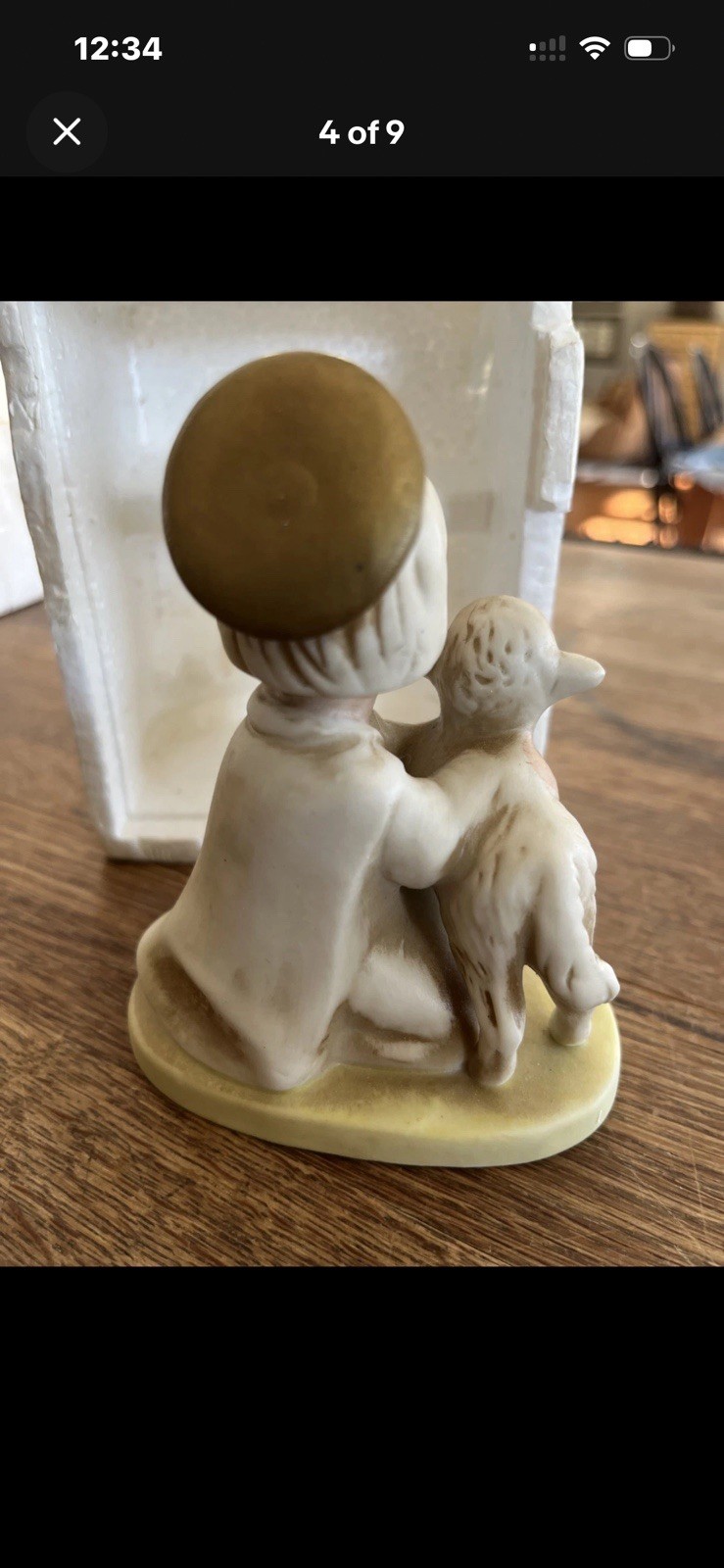 HOMCO Vintage Bisque Children Nativity Scene 9 Pieces Figurine Set Original Box