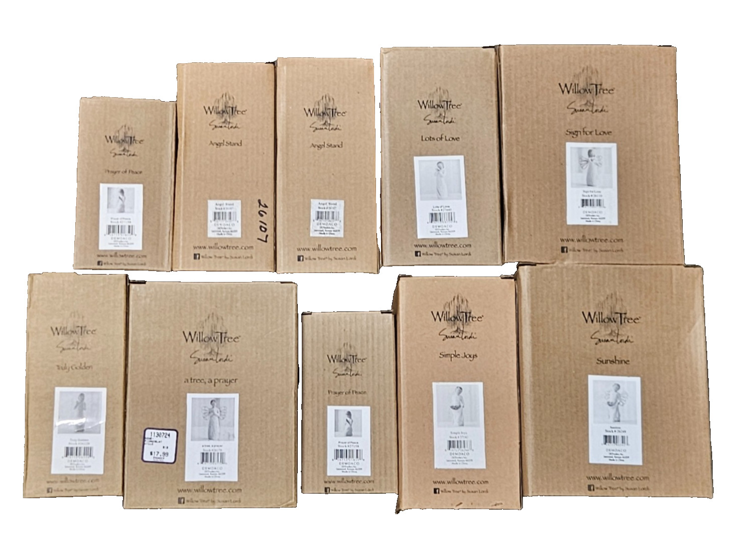 Willow Tree Susan Lordi Demdaco Christmas Lot of 10