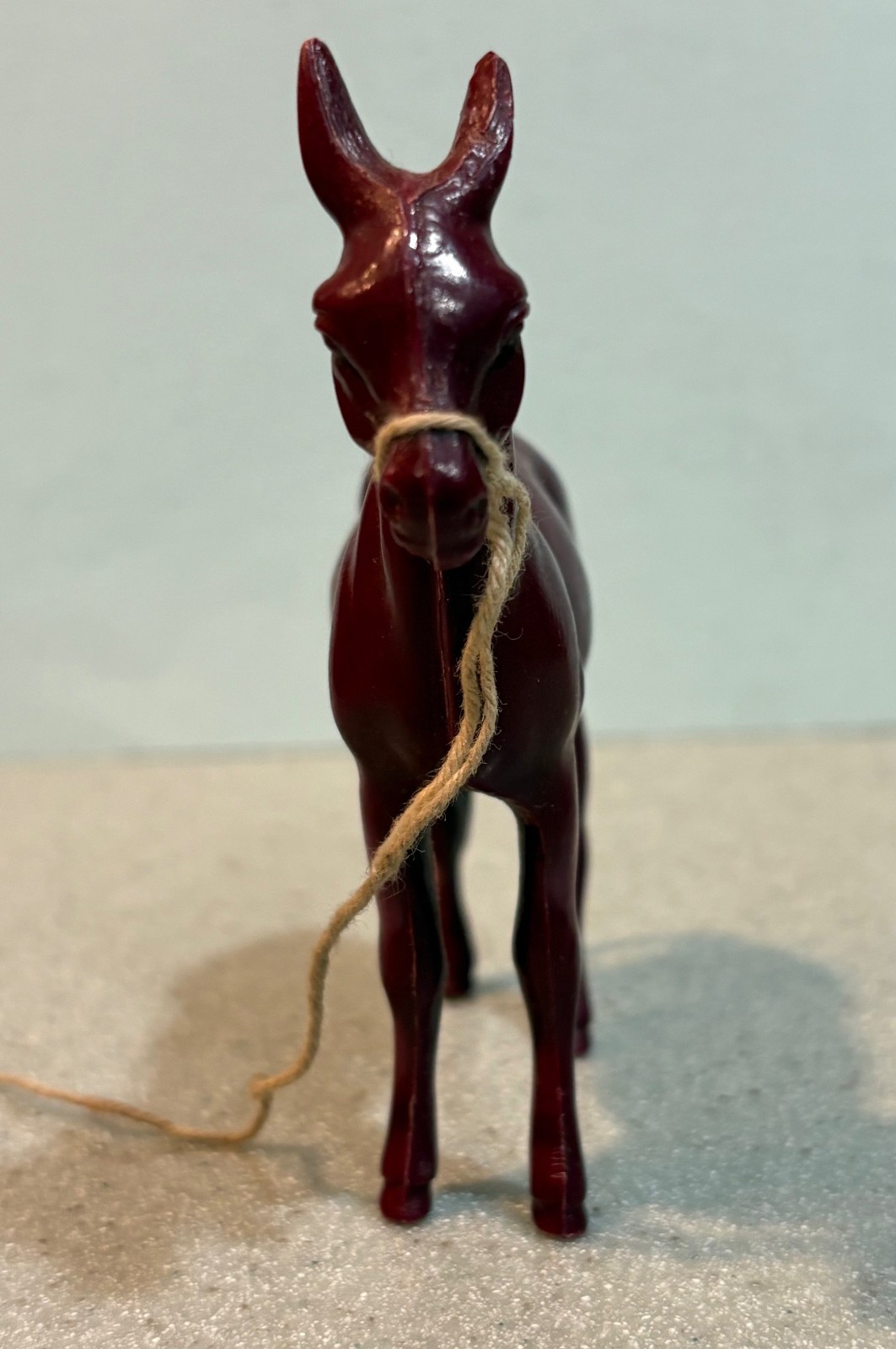 Adorable Vintage Unbranded Donkey. 1960s. 3.75″ Tall. Cherished in my childhood!