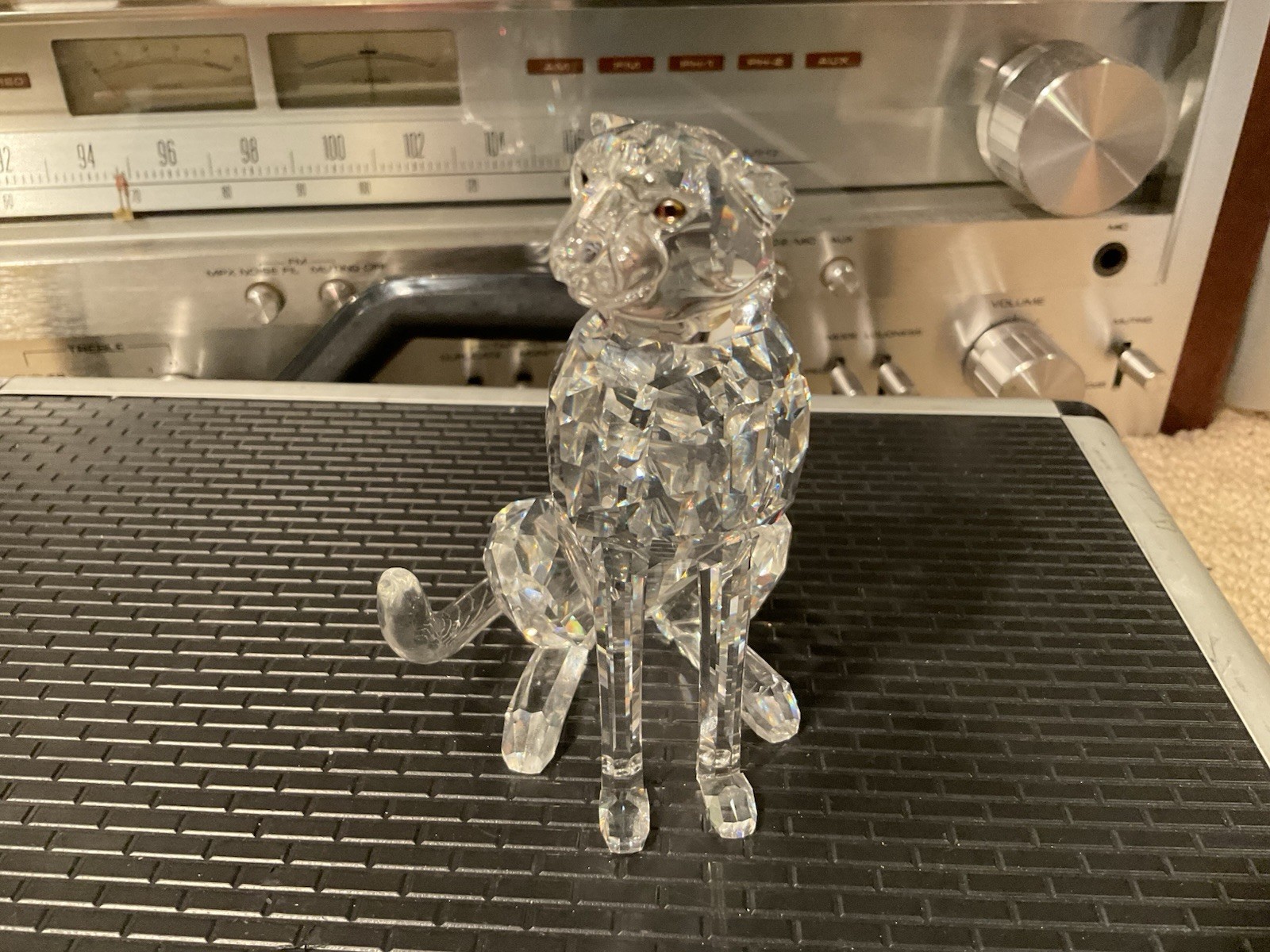 Swarovski Crystal Cheetah Figurine 7610 No Box