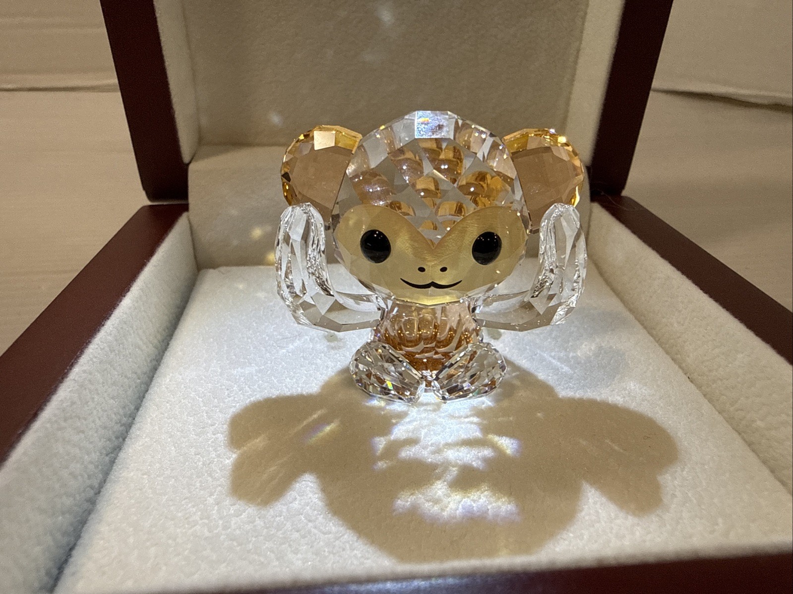Swarovski Figurines Three Wise Monkeys Lovlots Asian Icons (lighted Box Not Inc)