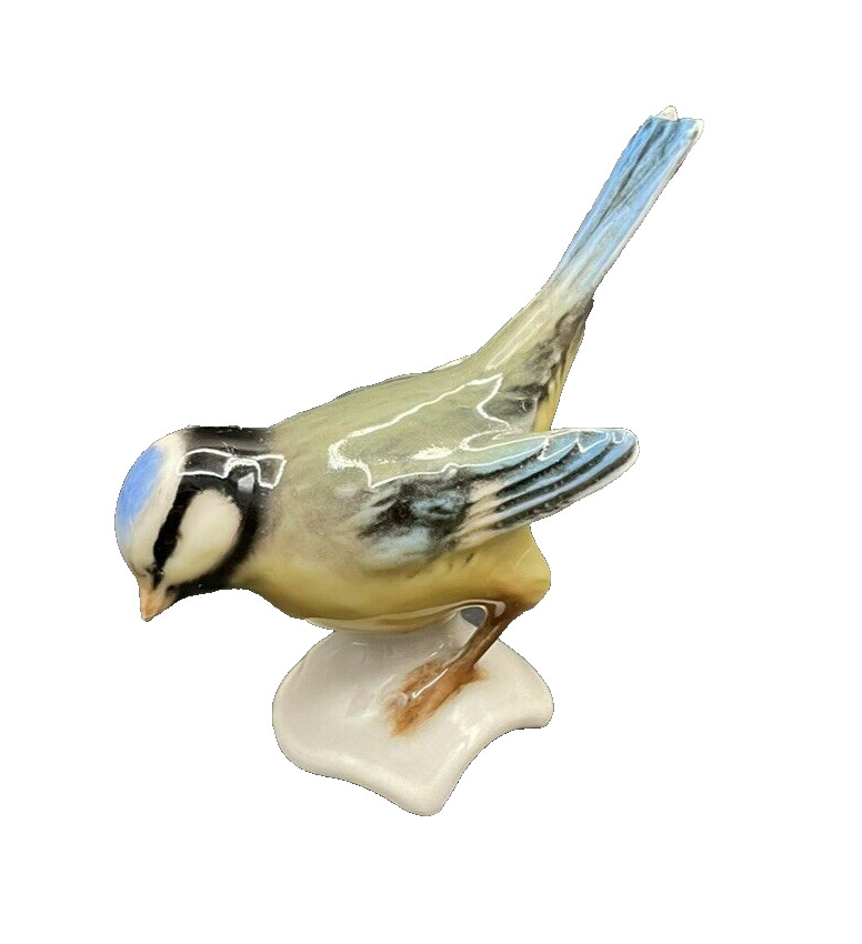 1960’s Goebel West Germany 3.25″ Blue Titmouse Figurine #CV34