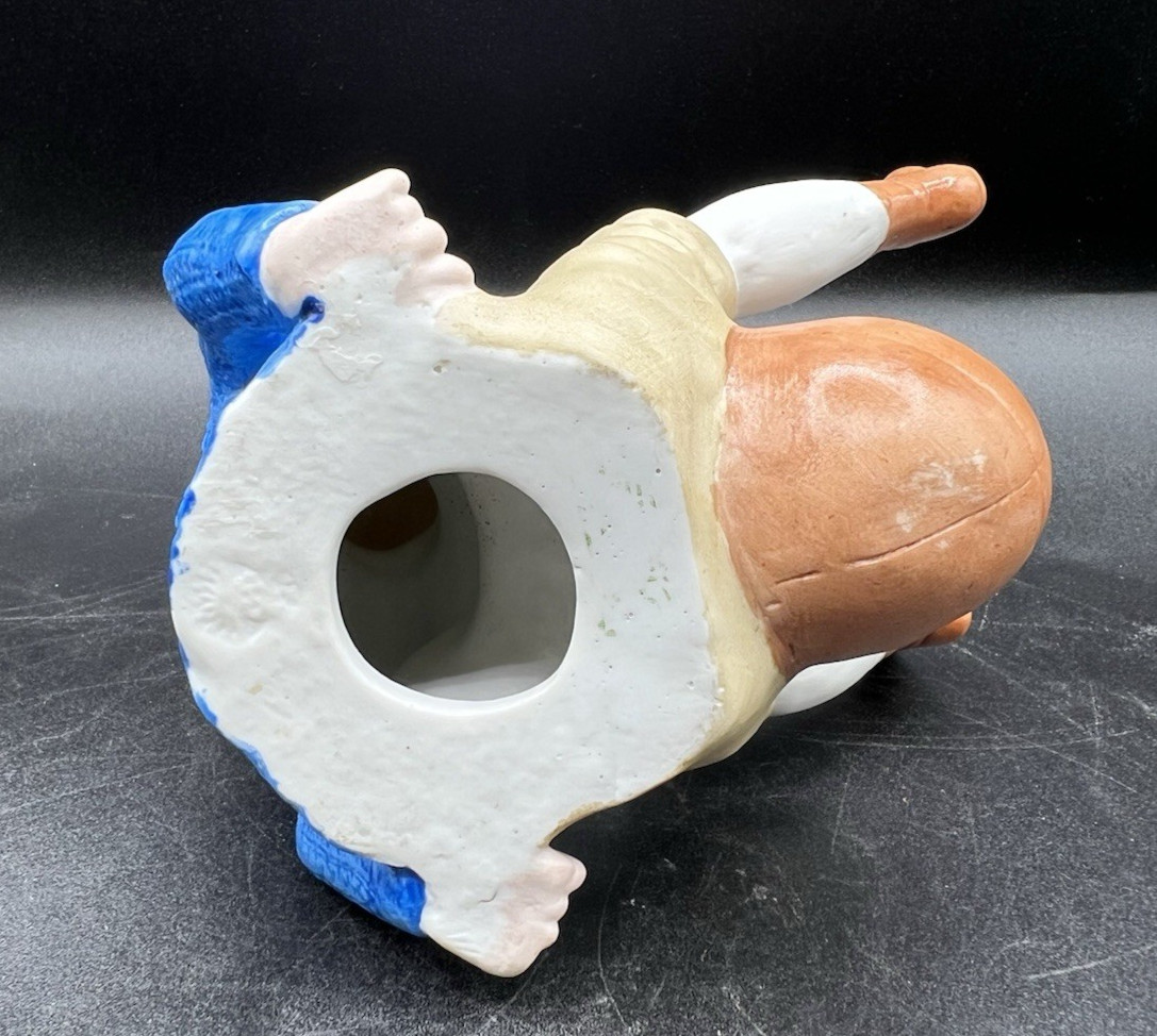 Gebruder Heubach-German Porcelain Bisque Rugby/Football Player 6″ Rare