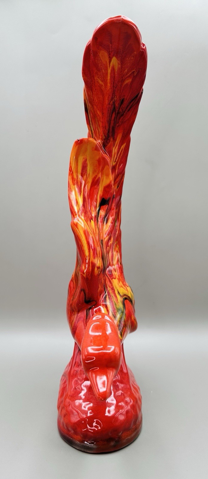 California Originals “Firebird”with Lava Glaze MCM Phoenix Ceramic Sculpture