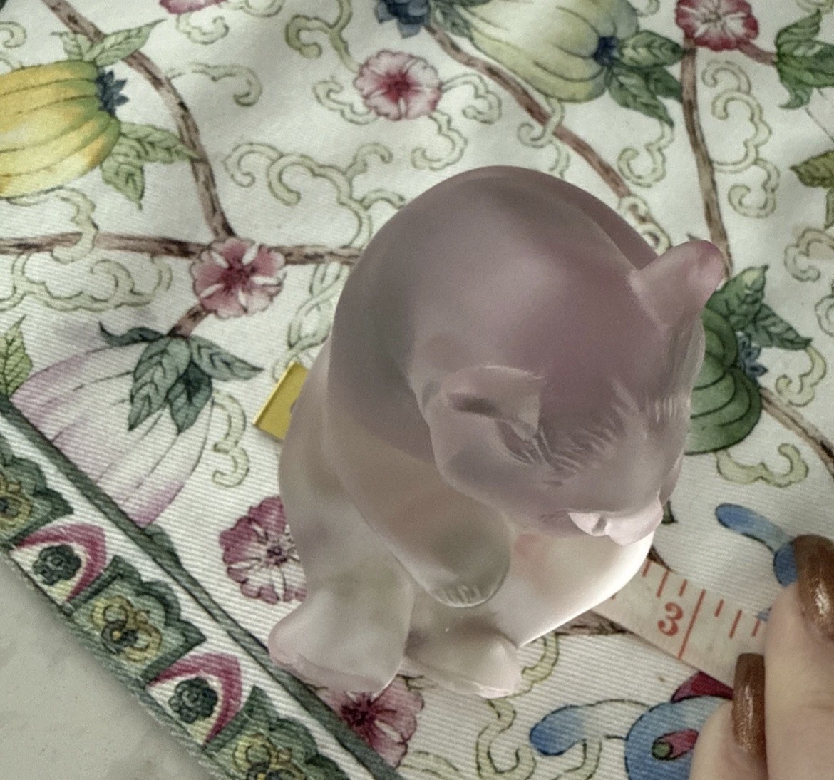 Lalique Sitting Panda Bear Crystal