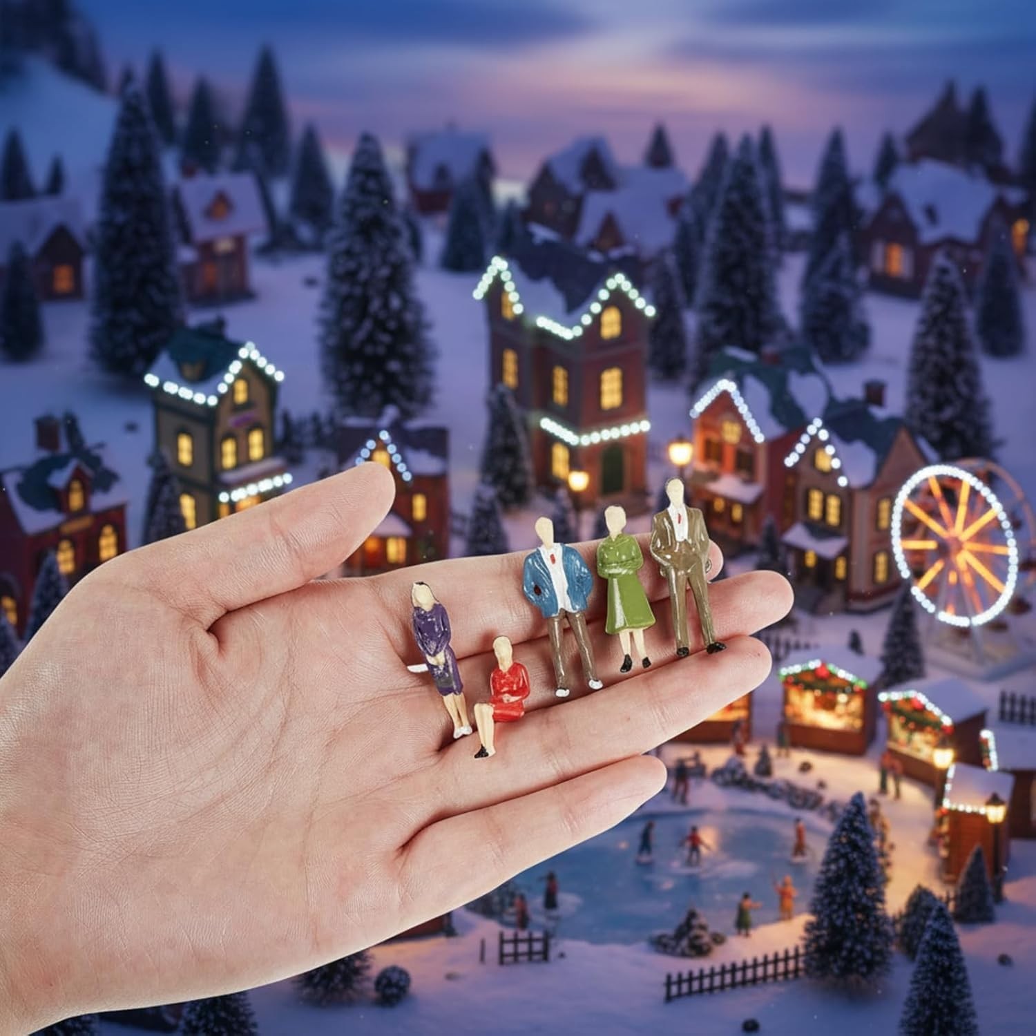 Mini People Figurines Pack for Miniature Scenes