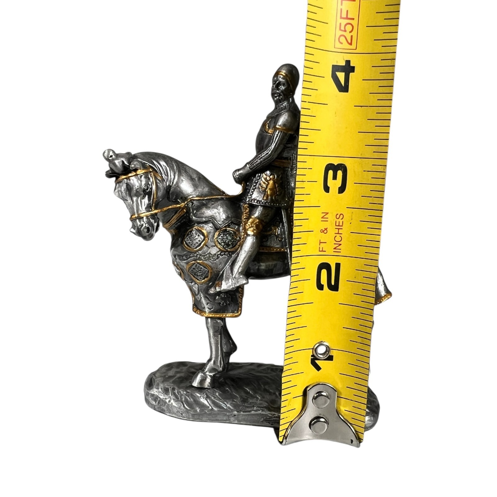 Veronese Pewter Myths and Legends Medieval Knight Horseback