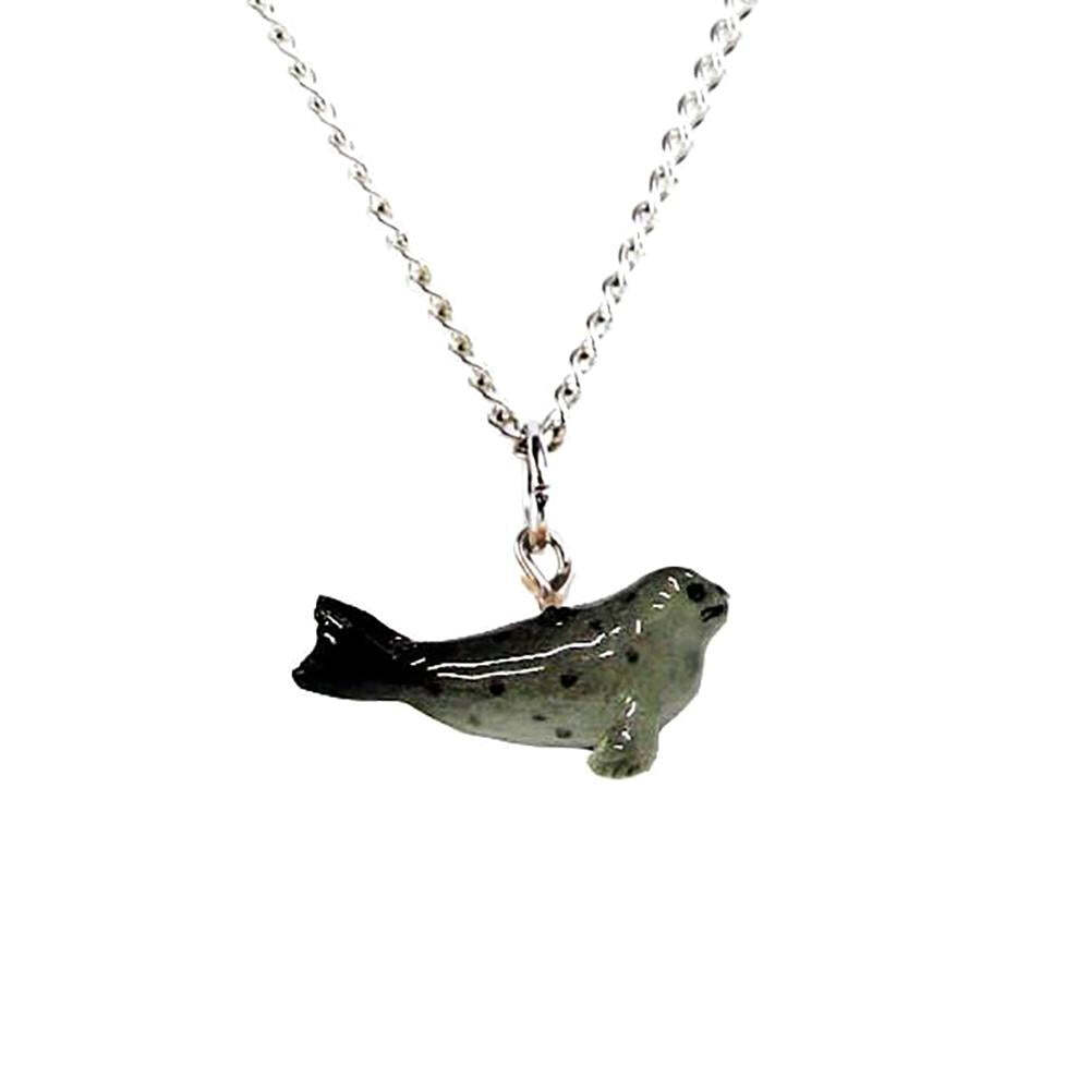 Little Critterz Jewelry Seal – Harbor Seal Pendant Porcelain Jewelry