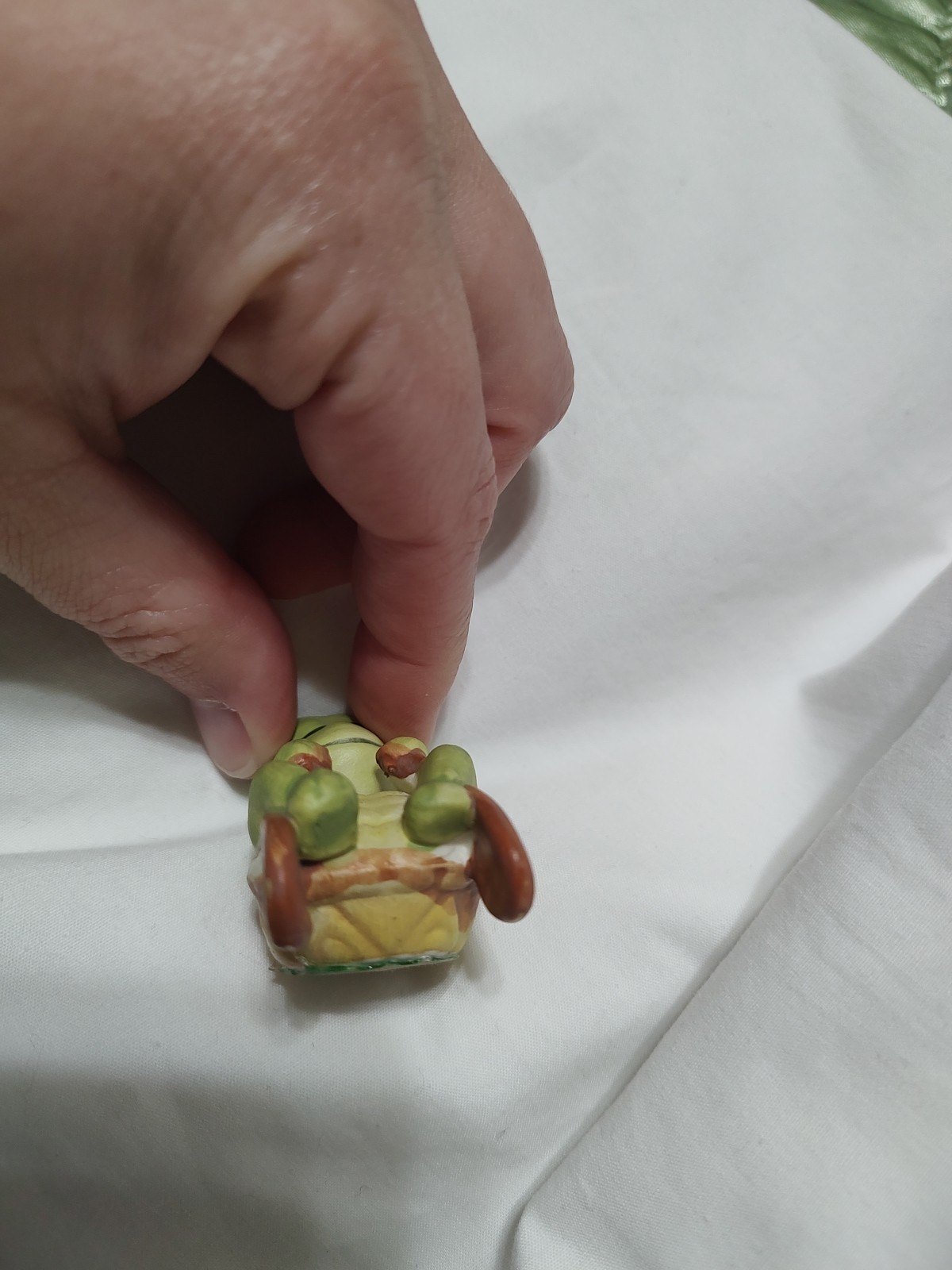 Sleeping Turtle Ceramic Figurine Rowing Boat Whimsy Cute