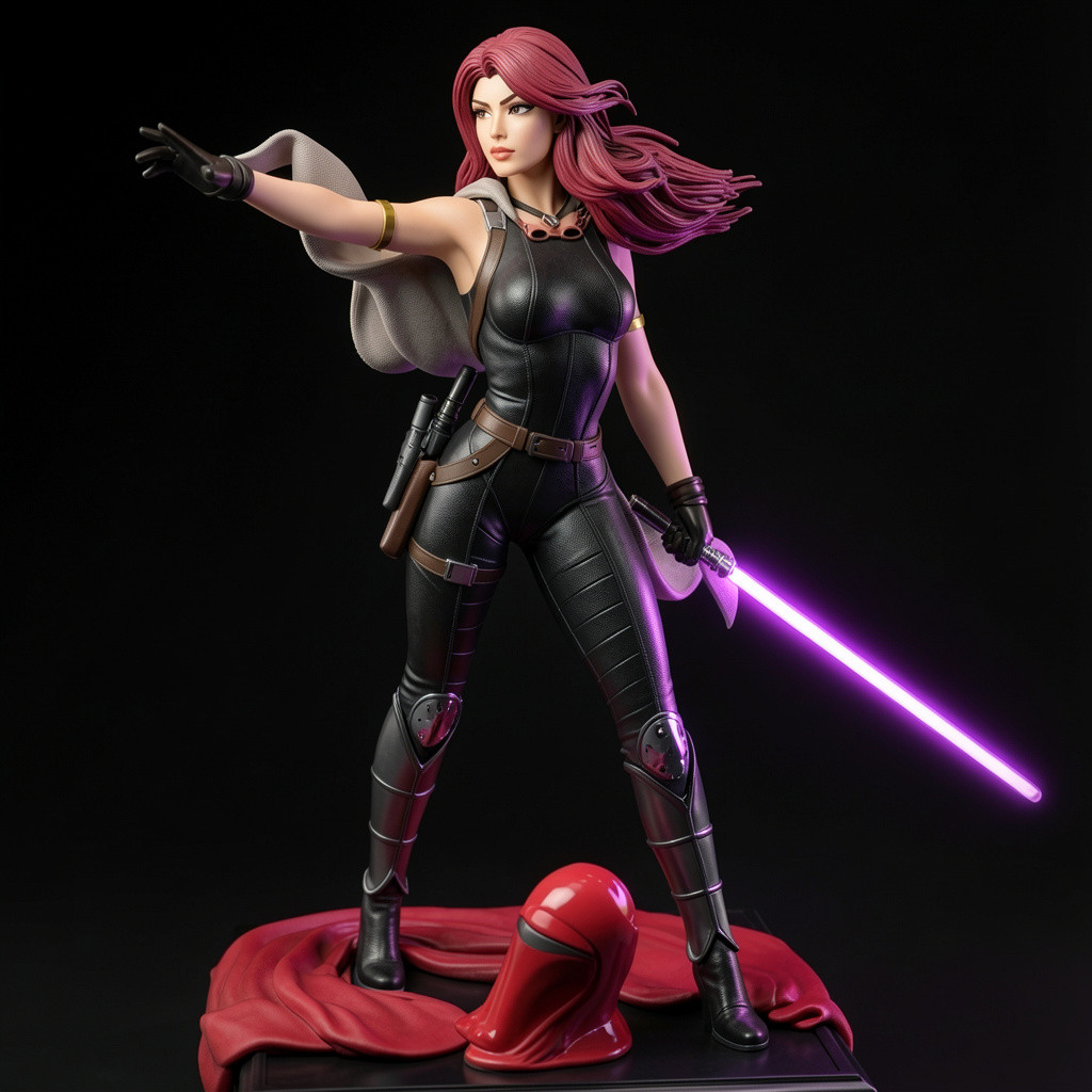 Beautiful Mara Jade Star Wars V1! Printed 16k Res! HandPainted or Unpainted!