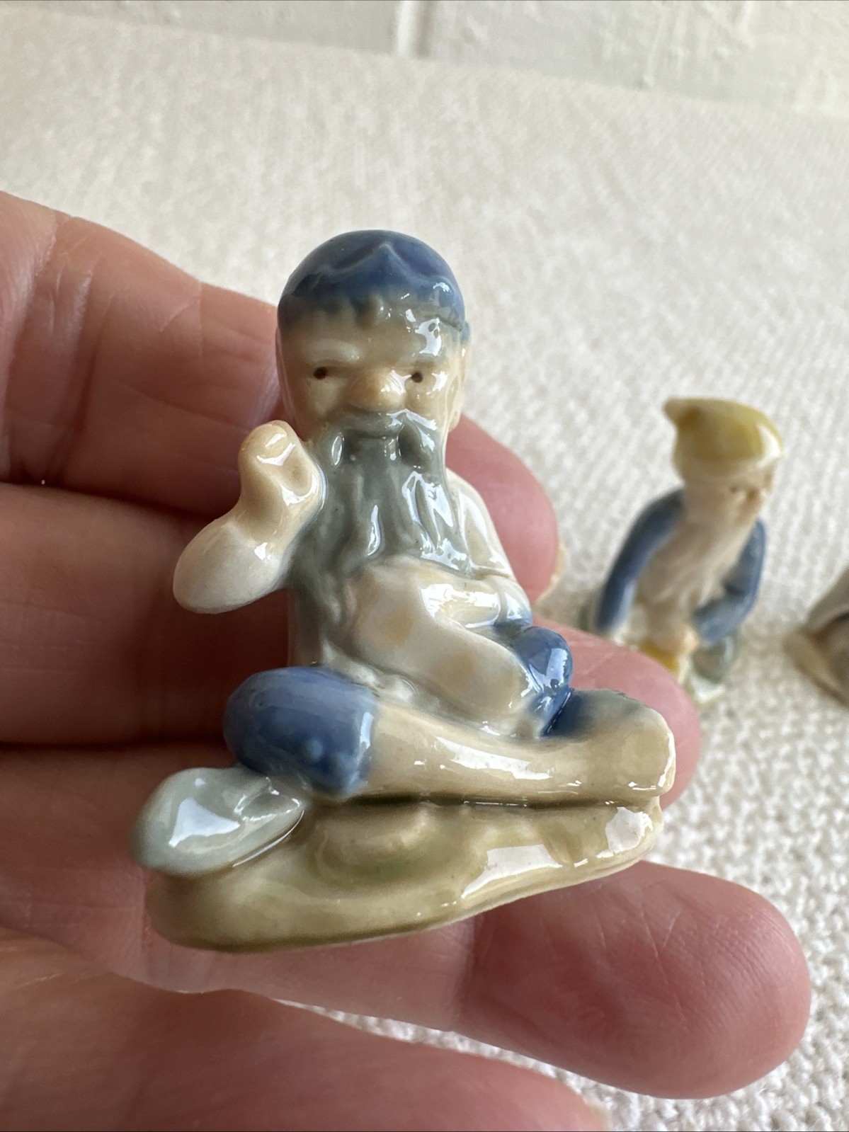 4 Wade Whimsies Leprechaun On Pig, Lucky Tailor, Cobbler, Crock Of Gold