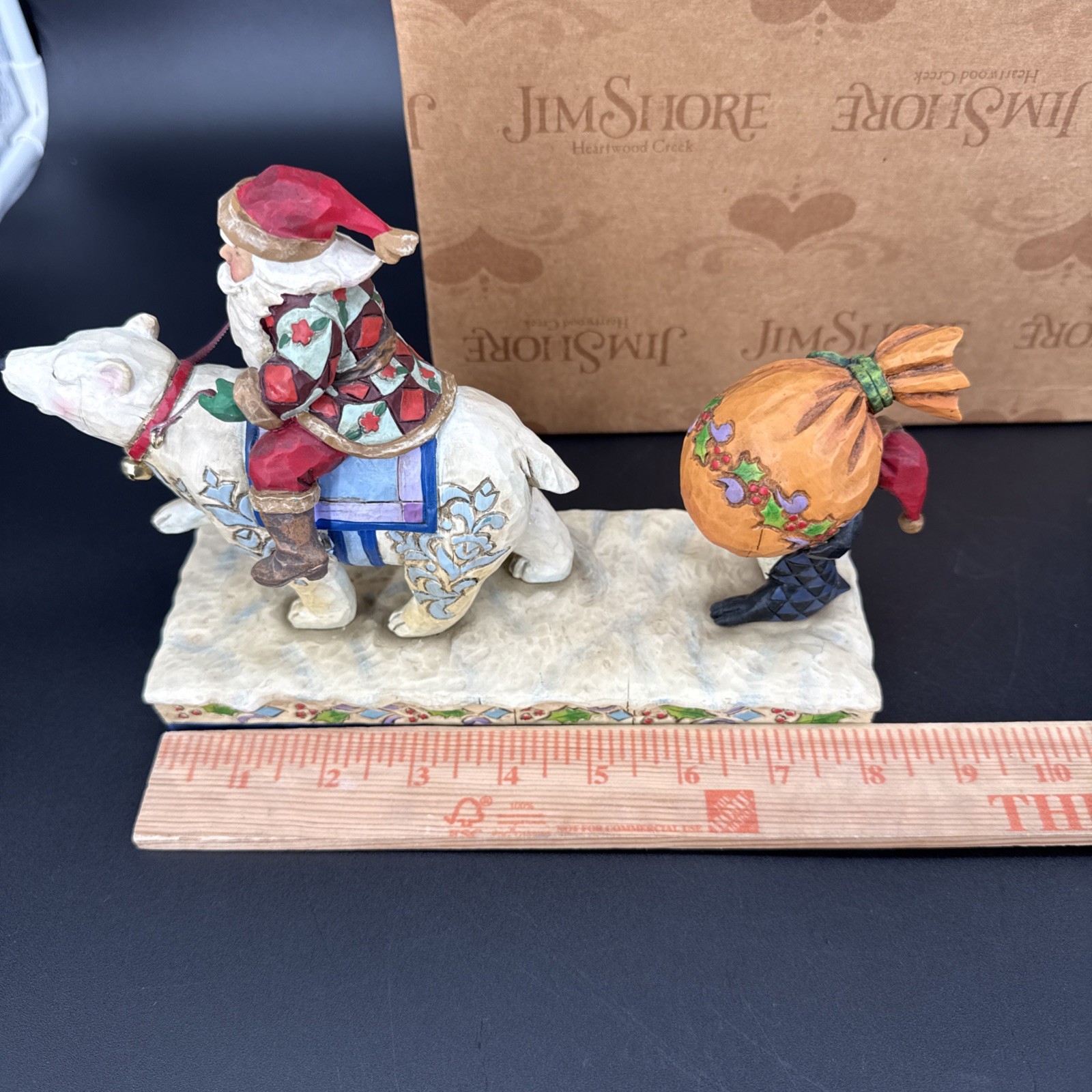 2006 Jim Shore Heartwood Creek Delivering Winter Wishes Santa Polar Bear 4005320