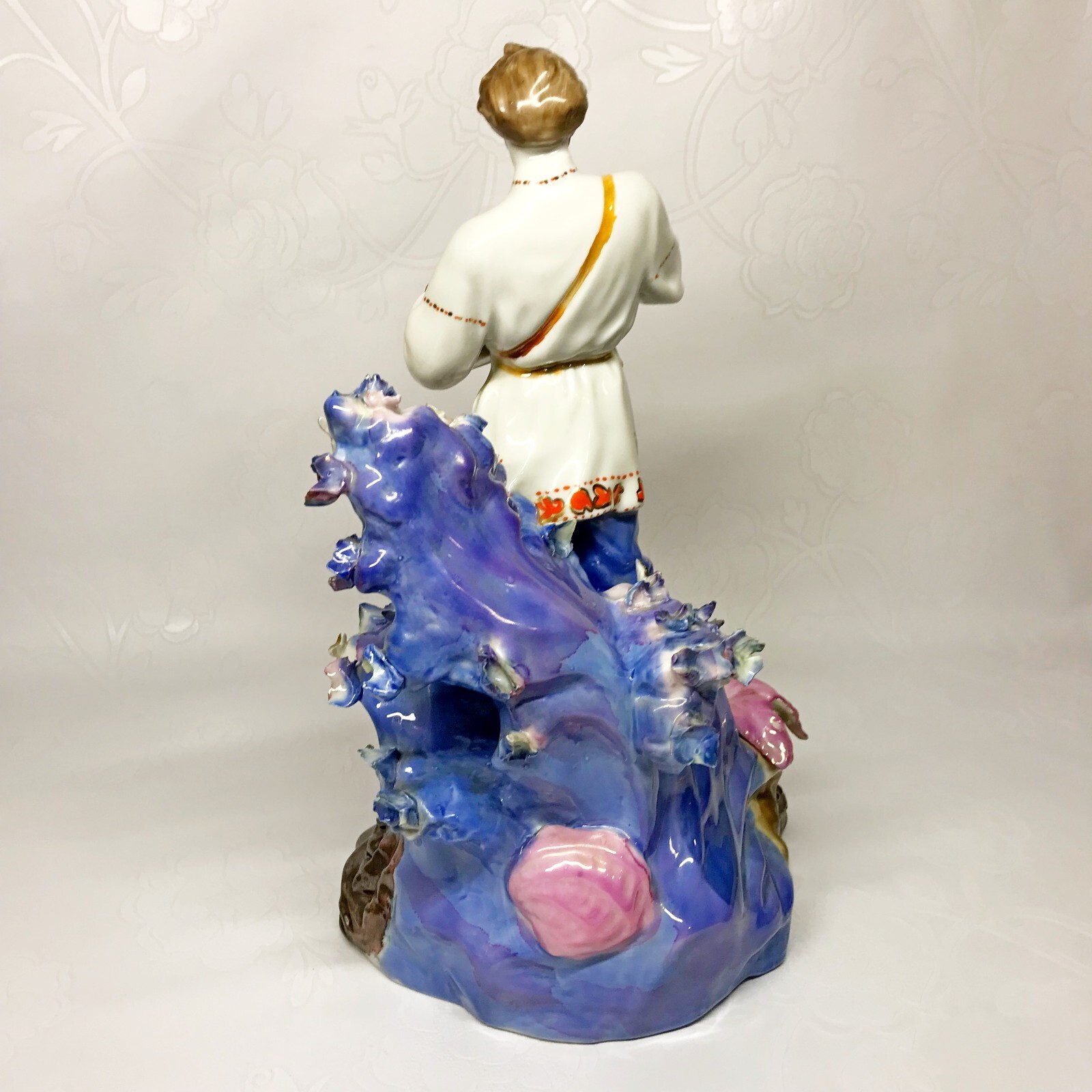Porcelain figurine Sadko 12 inch soviet vintage statuette USSR Ukraine Kyiv