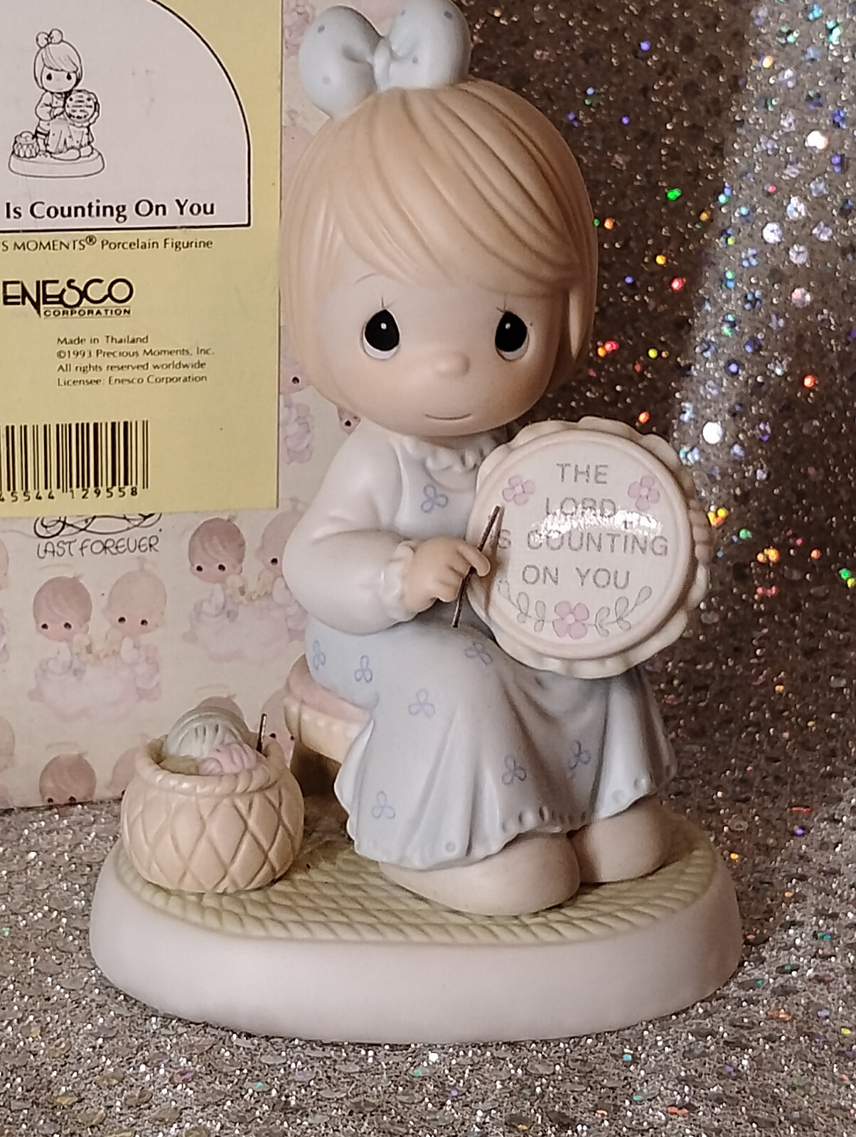 Precious Moments 531707 The Lord Is Counting On You Girl Porcelain Figurine