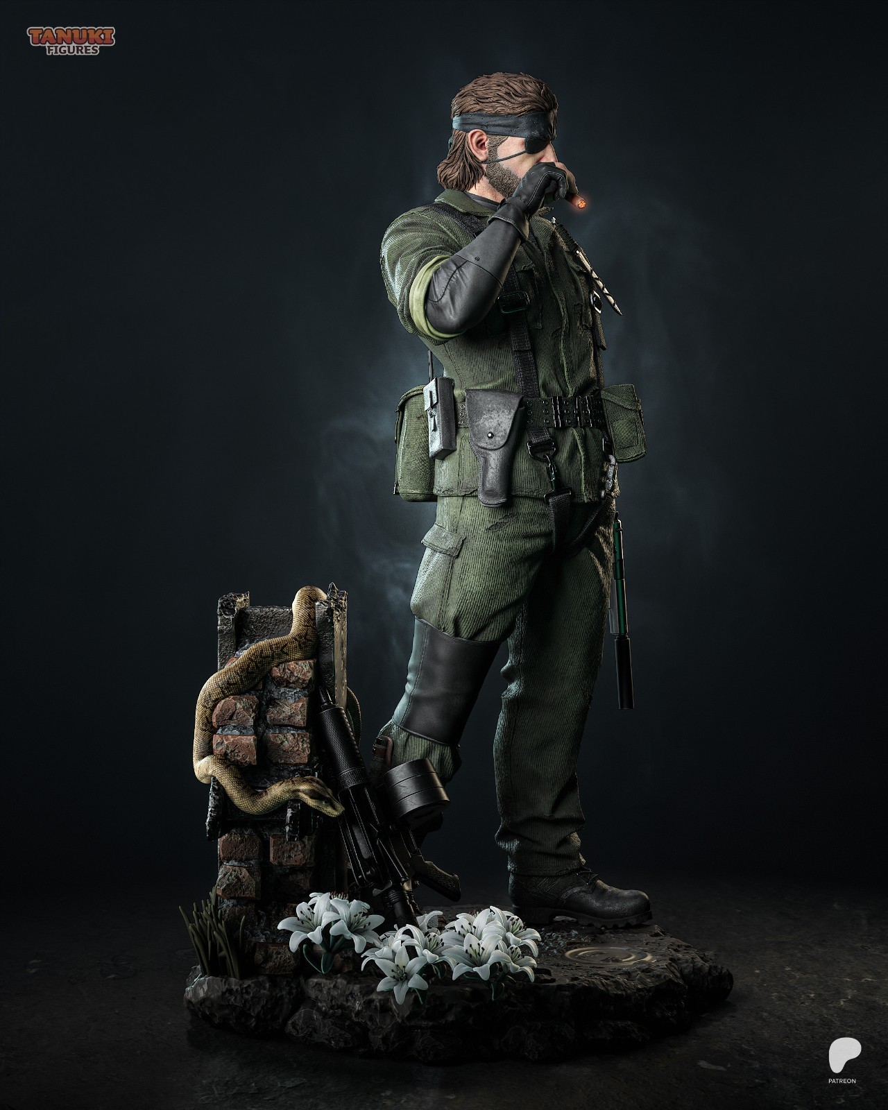 BigBoss – MG 1/6 Scale Figure Statue Unpainted Garage Kit Resin