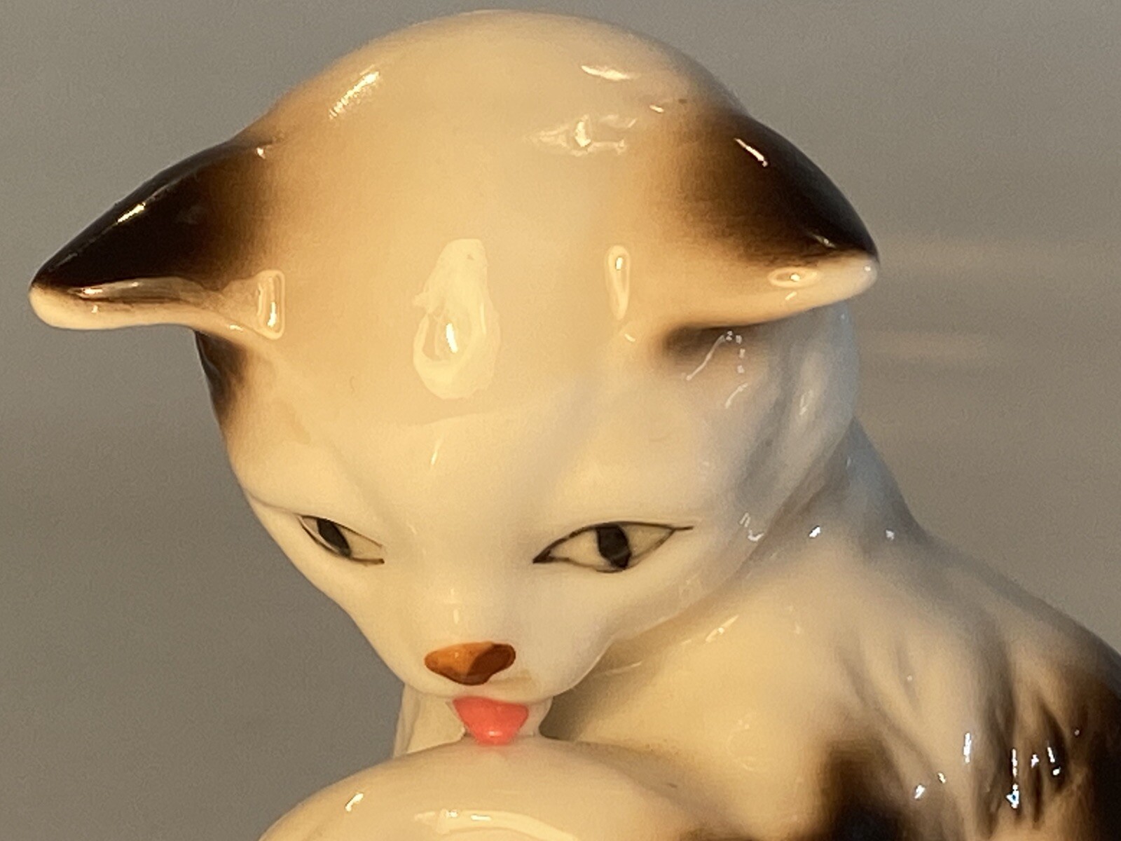 Cats of Character “Wash Time” ~The Danbury Mint~ Fine Bone China Figurine