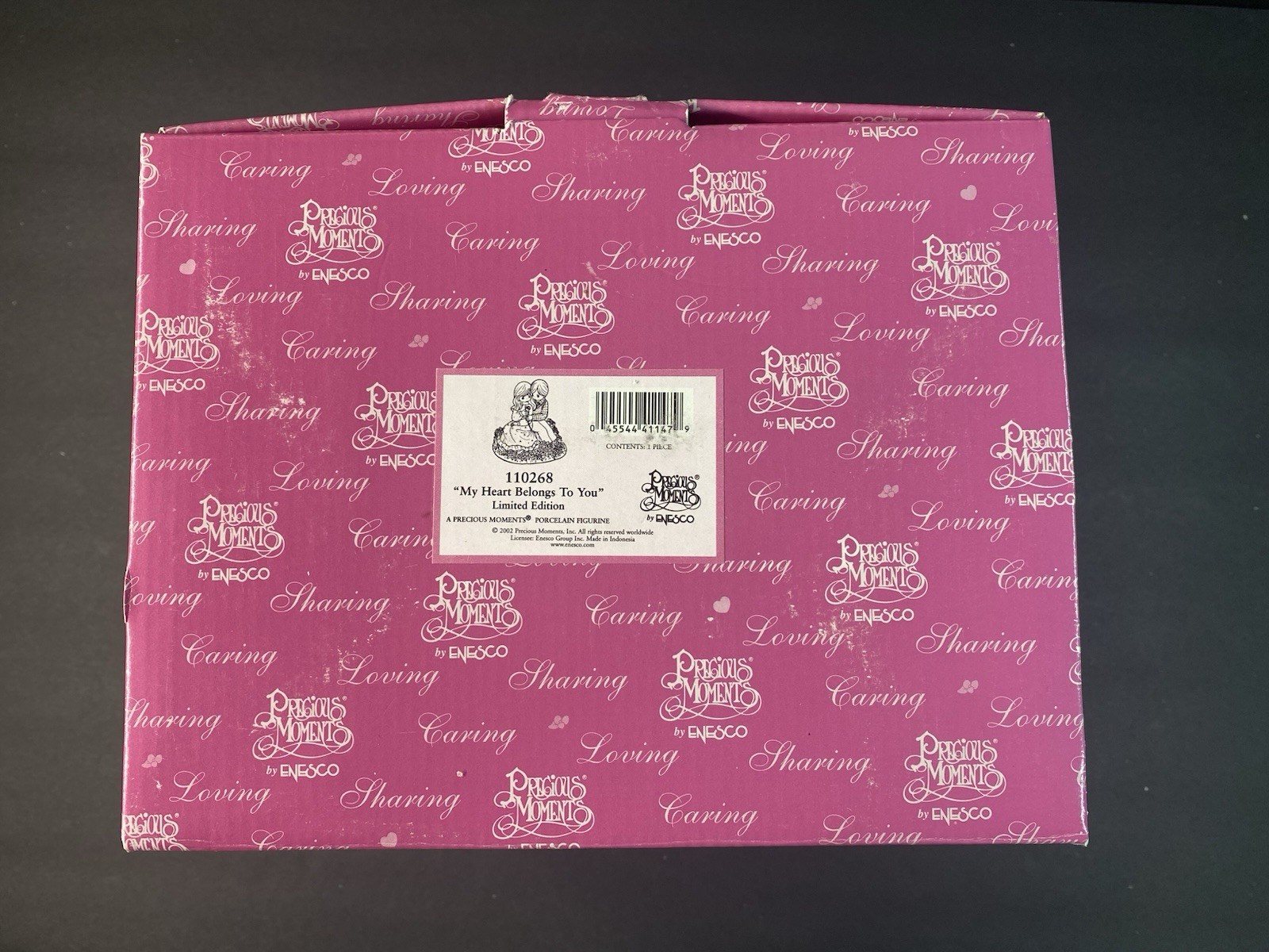 Precious Moments “My Heart Belongs To You” 2002 Limited Edition 110268