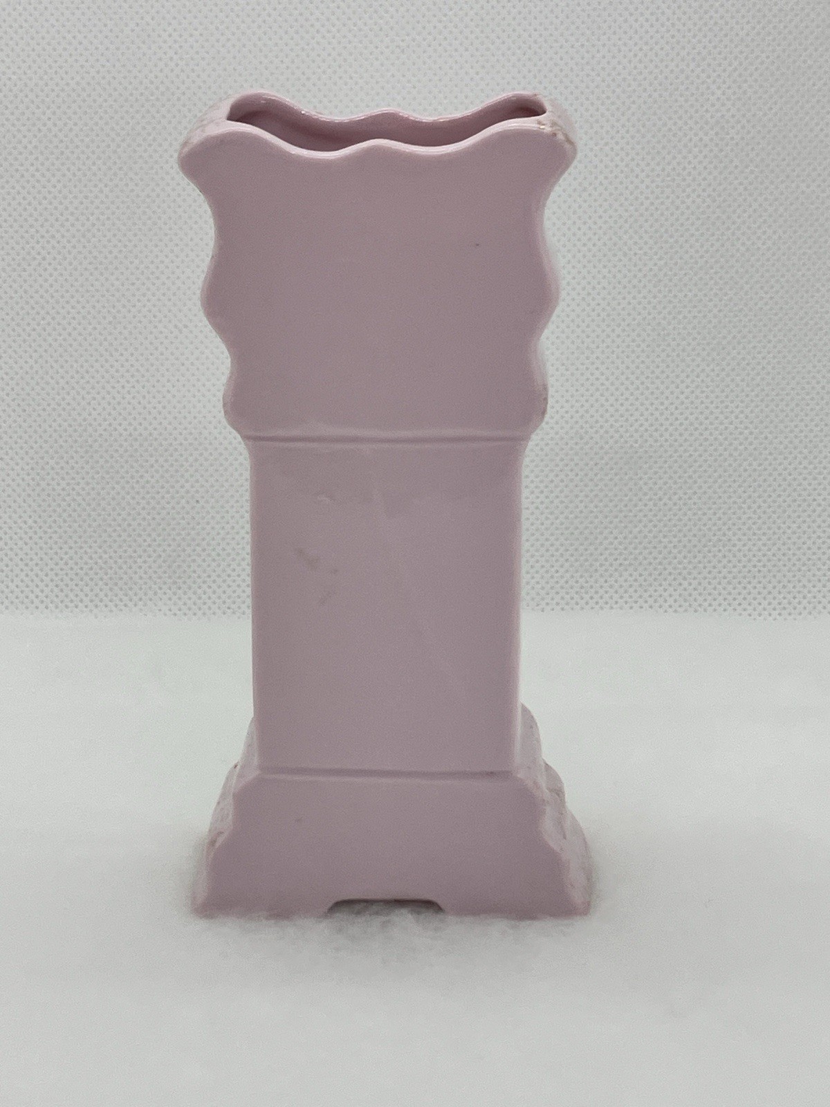 Vintage Ucago Japan Pink Porcelain Clock Figurine One Small Petal Chip See Pics