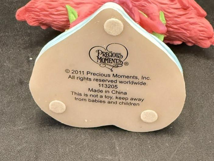2011 Precious Moments Love Will Keep Us Together Flamingos Figurine #113205