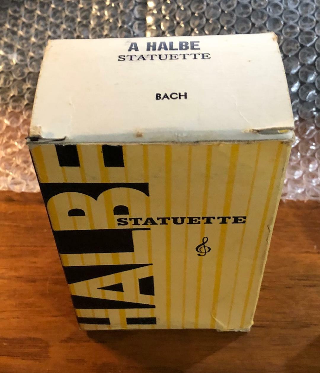 Vintage 1960s Bach Belwin Bust Figurine Sculpture Statue White Resin Vinyl