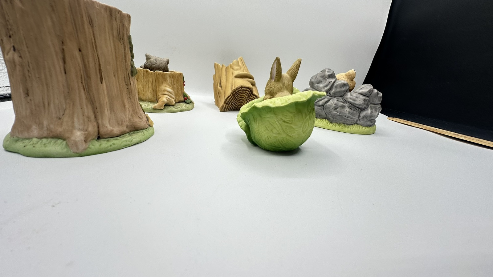 1984 Woodland Surprises Lot Of 5 RACCOON BLUEBIRD RABBIT BEAR SQUIRREL Porcelain