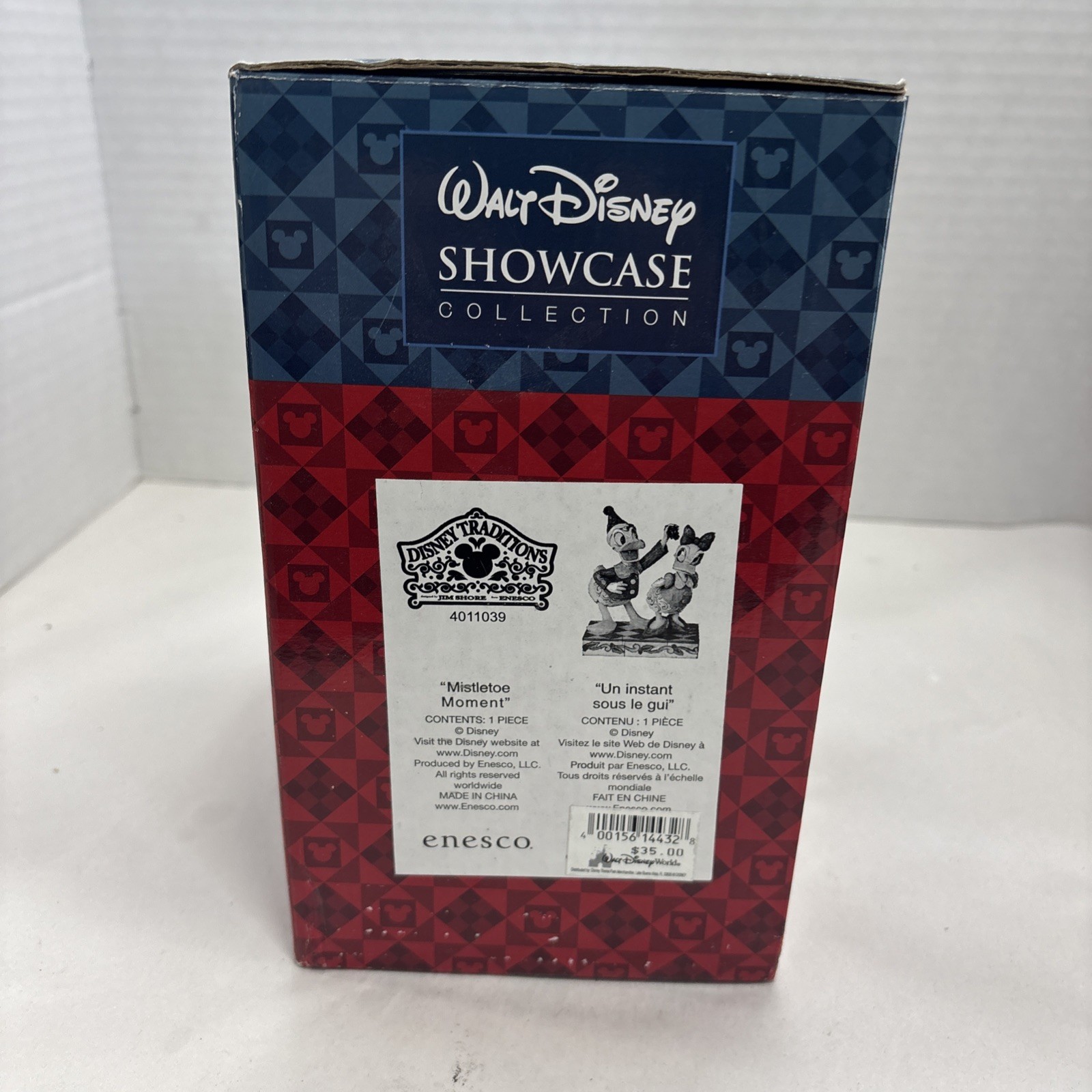 Vintage Jim Shore Donald & Daisy Under The Mistletoe Disney Traditions