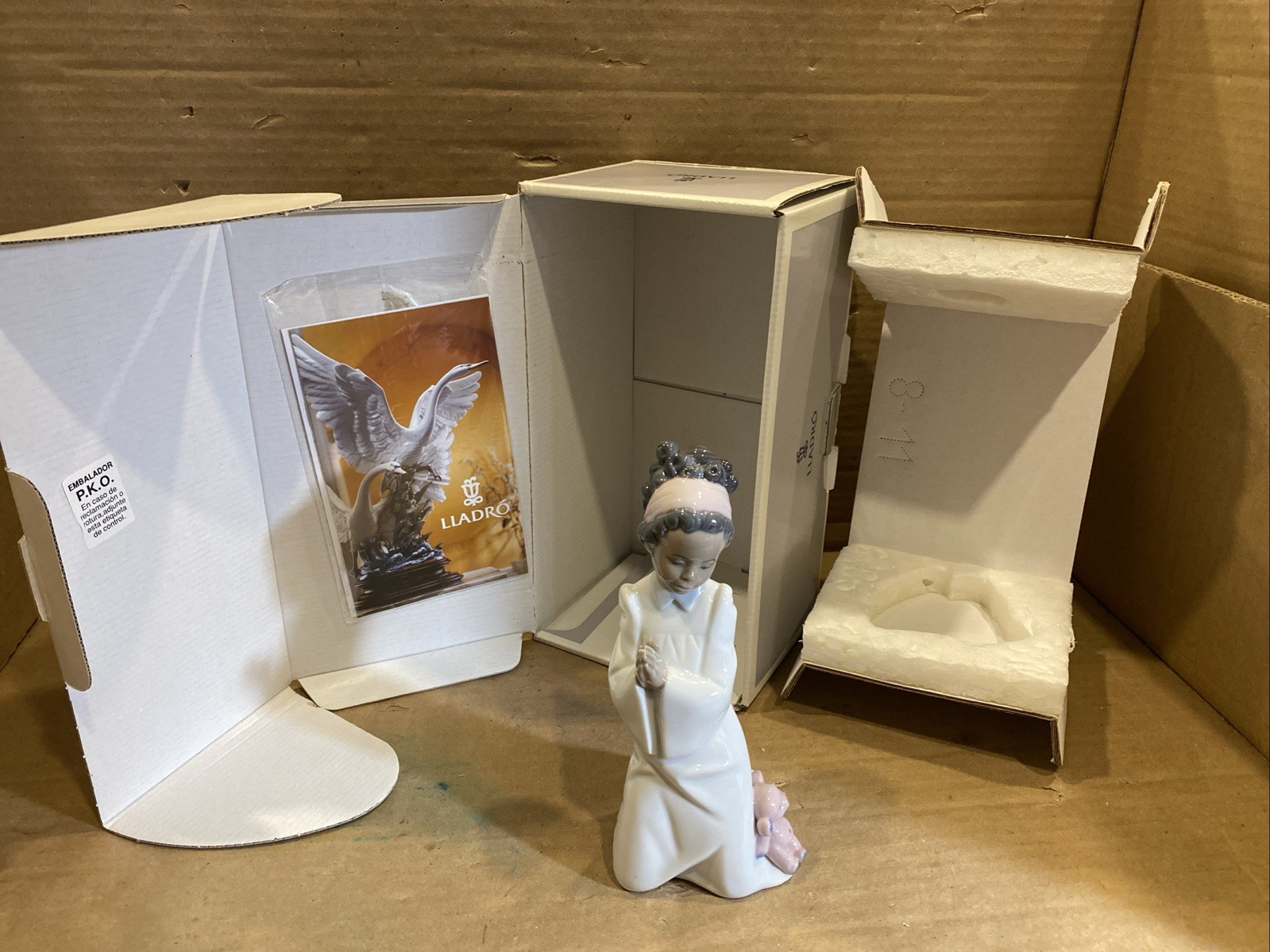 Lladro #6465 Black Legacy Collection Bedtime Prayers Porcelain Figure
