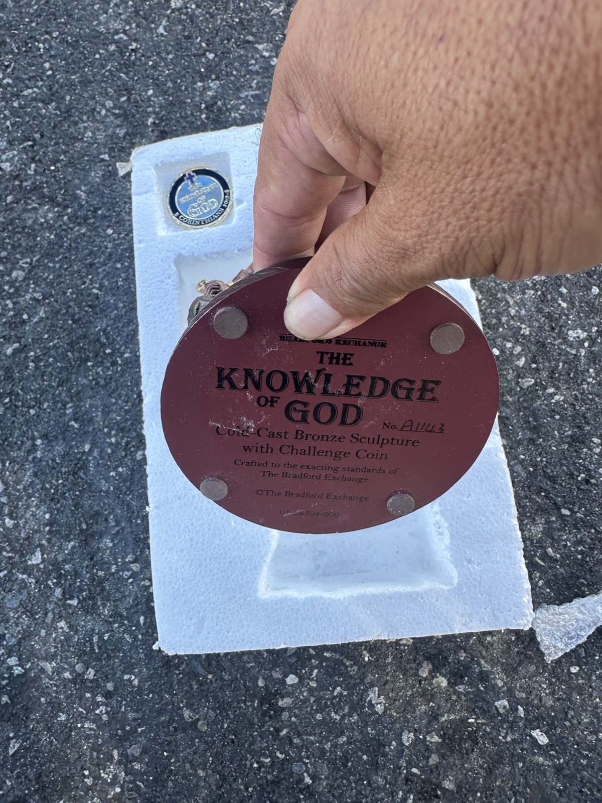 “THE KNOWLEDGE OF GOD”, COLD-CAST SCULPTURE FROM THE BRADFORD EXCHANGE