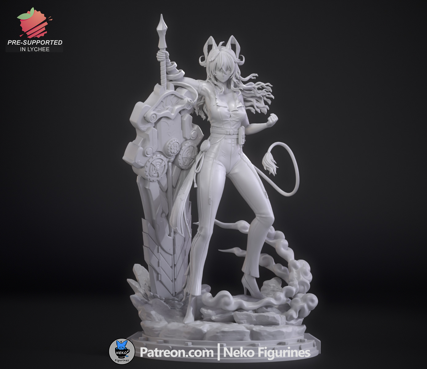 Zani Second Form Figurine Wuthering Waves Hand Painted Model / DIY Kit 32 pcs
