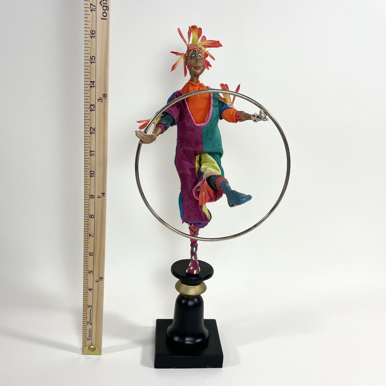 Cirque du Soliel Kate Church Balancing Ring Performer Figure Folk Art