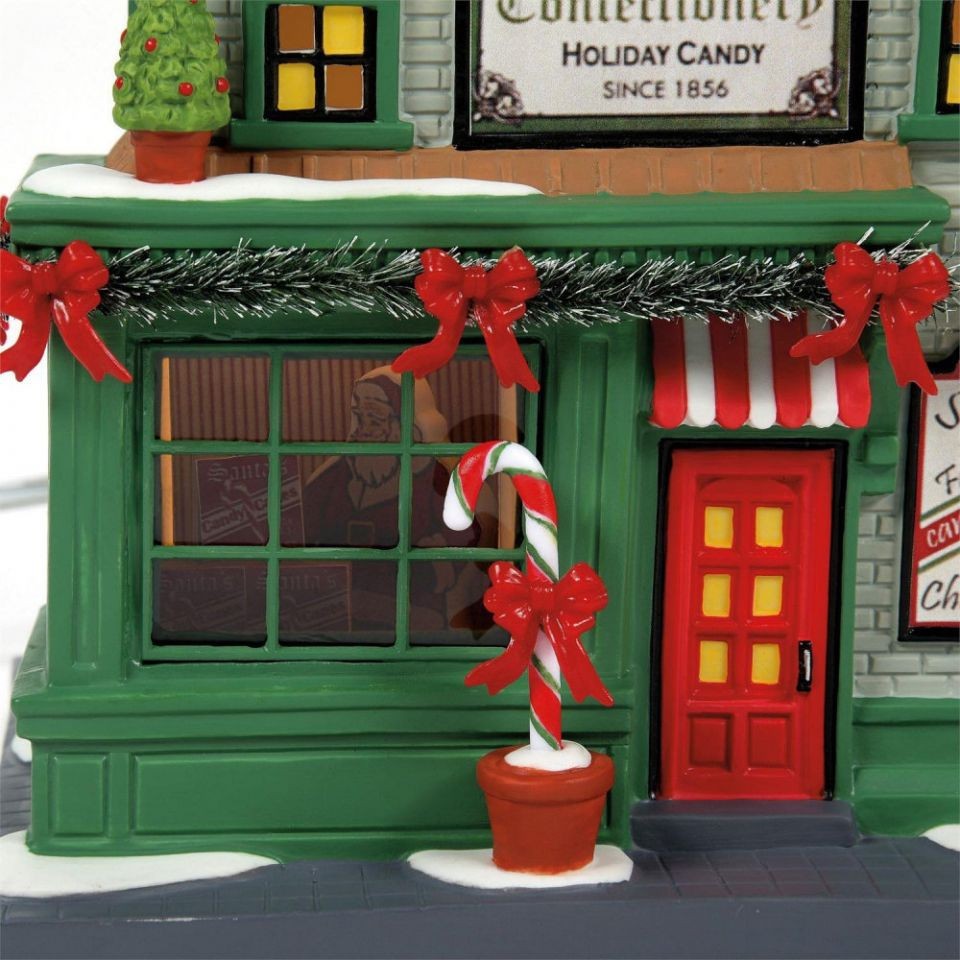 Department 56-Christmas in the City- Santa’s Corner Confectionery – 6013402
