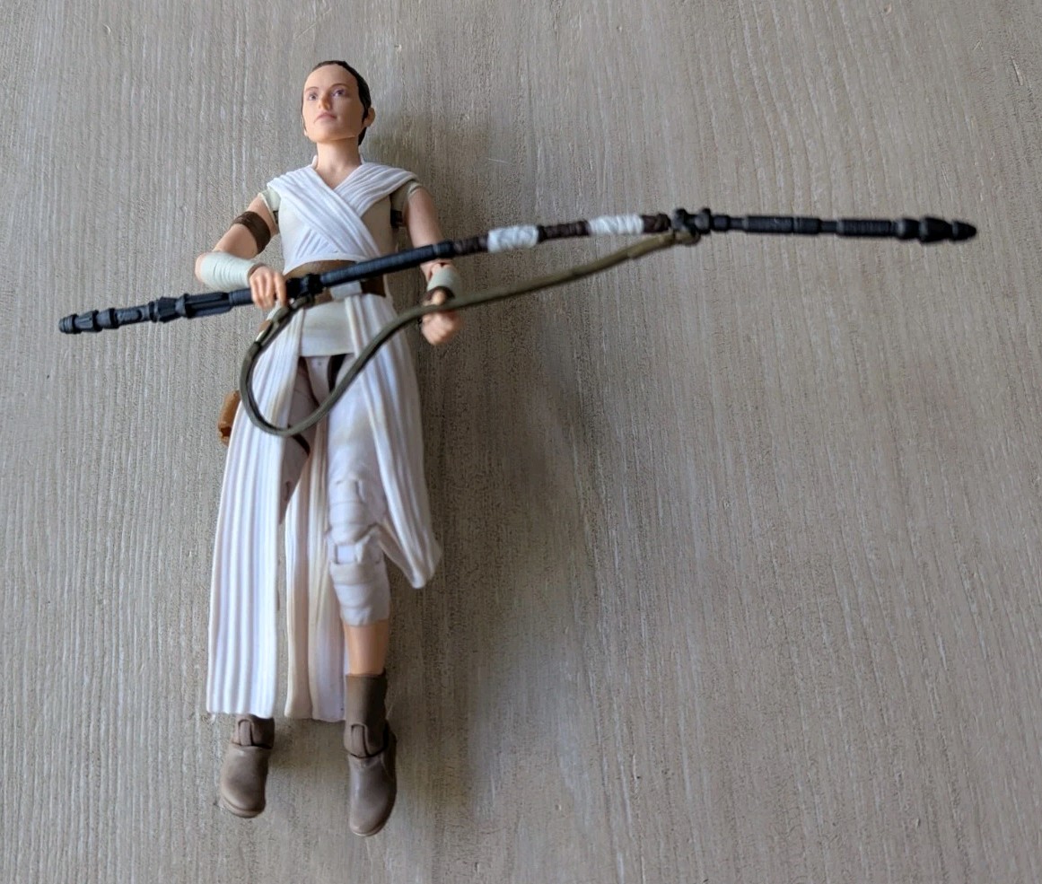 Star Wars Black Series 6in Rey Figure Loose Complete with Staff